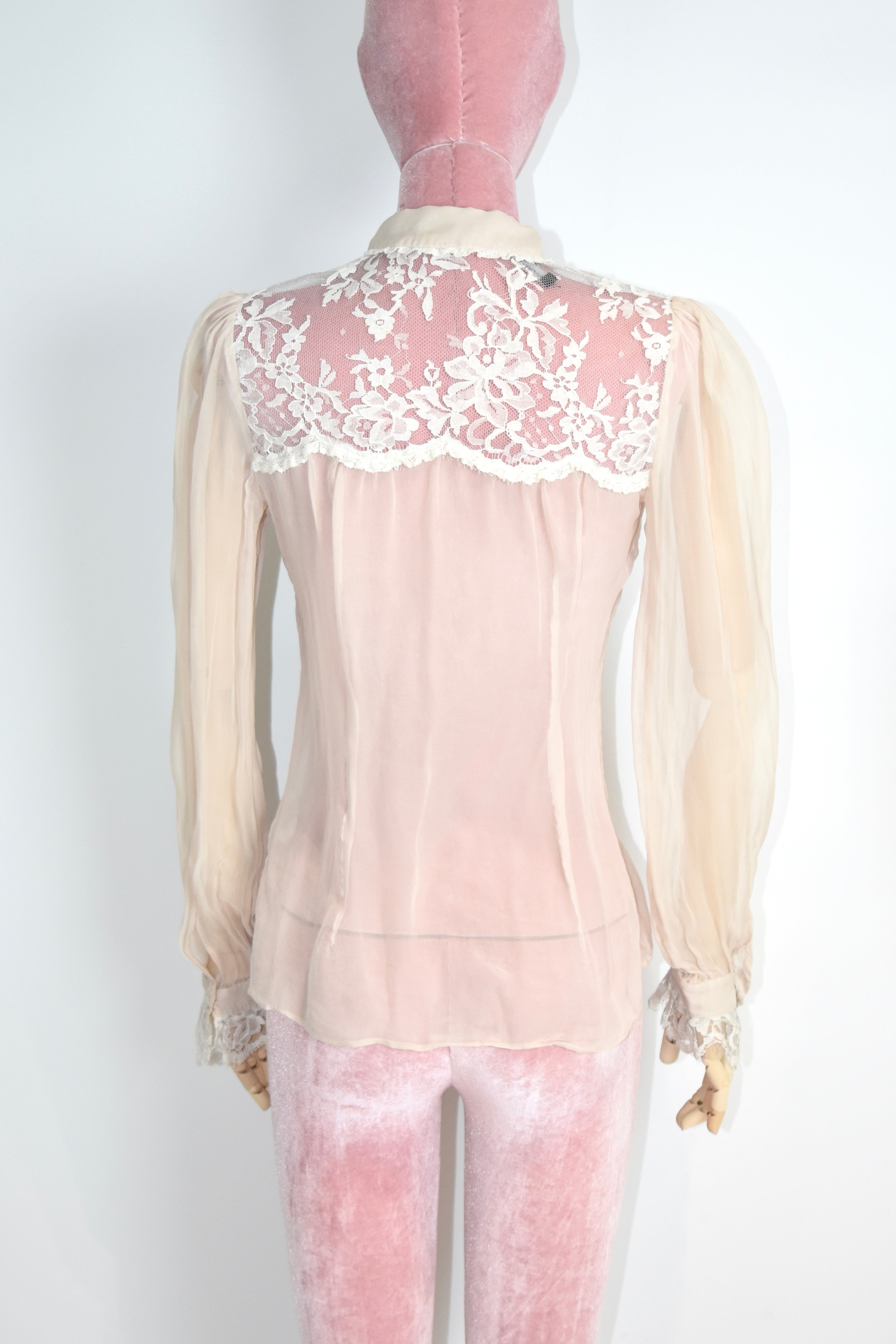Dolce & Gabbana Lace Sheer Shirt