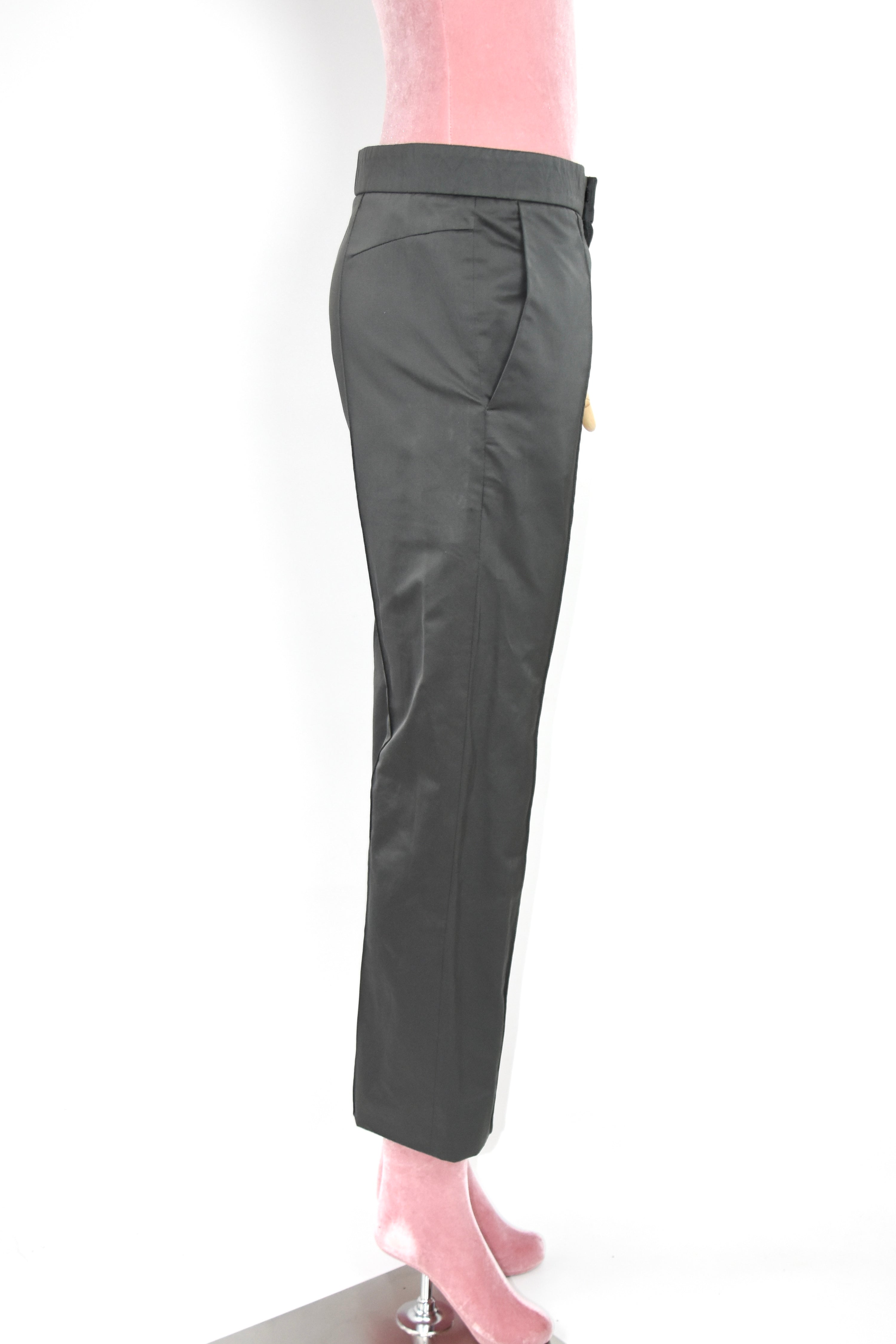 Marni Silver-Grey Satin Trousers