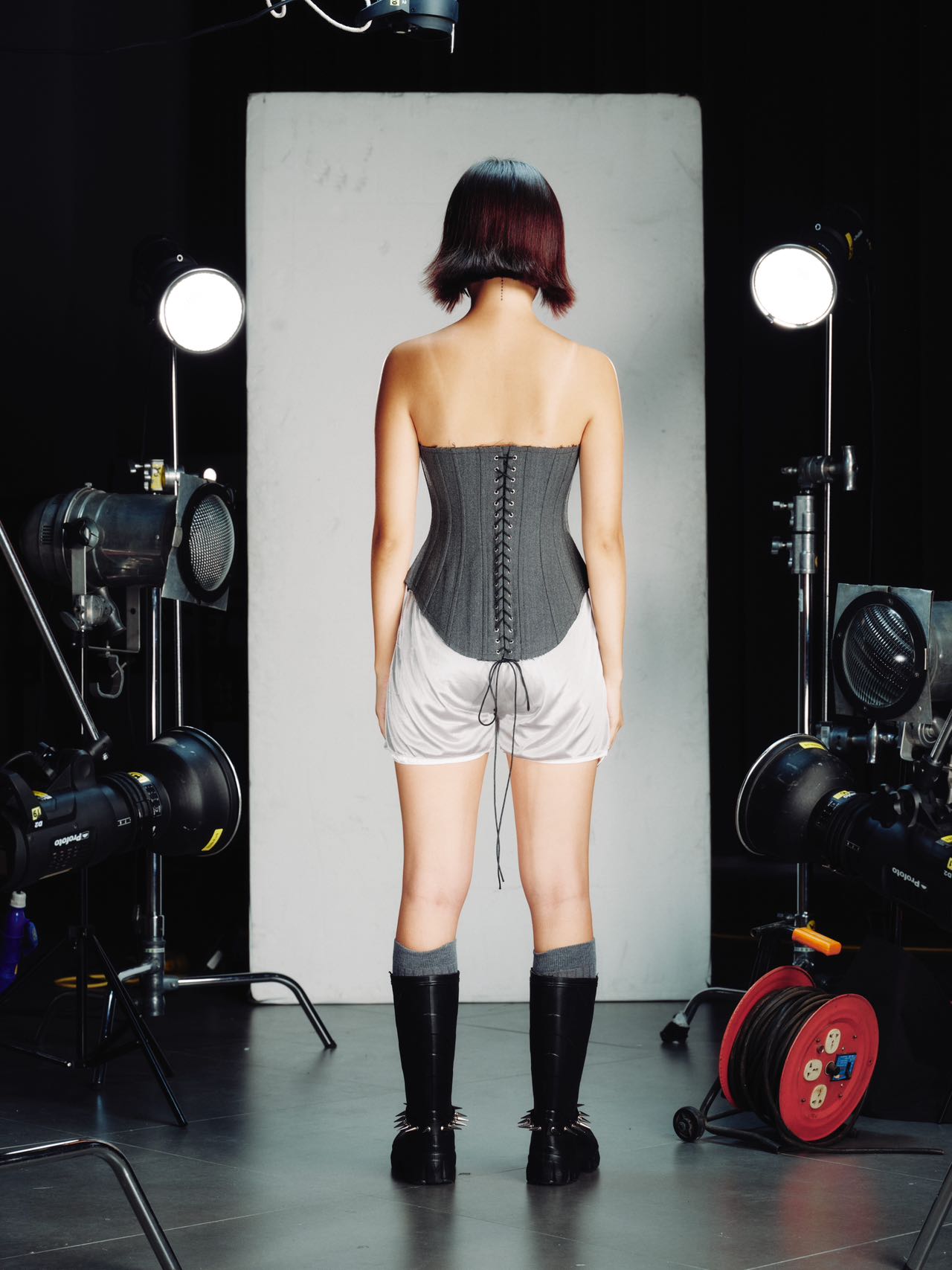 OVER RANGE Studded Boned Corset