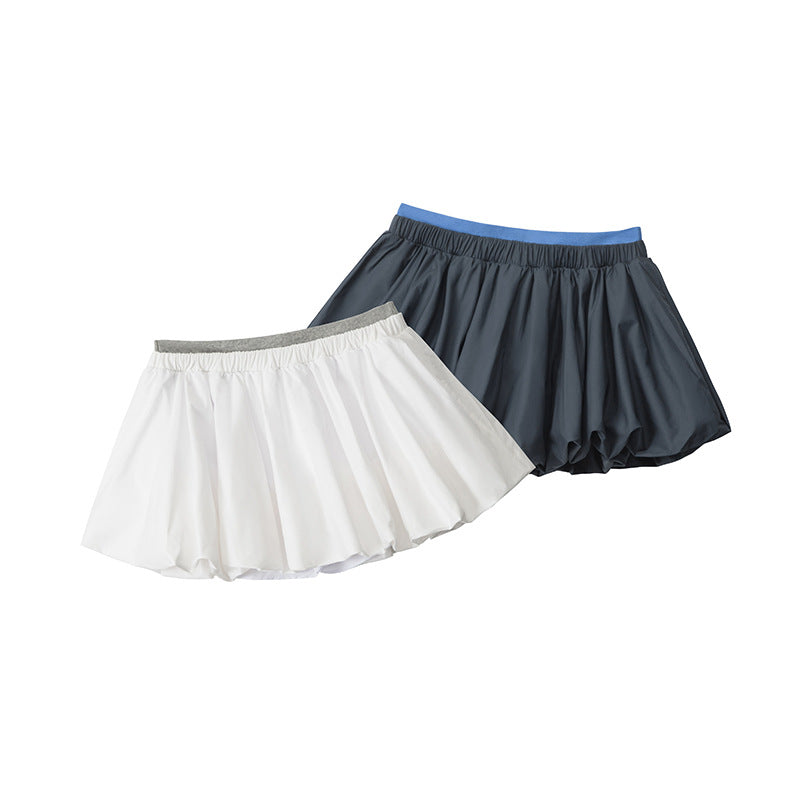 Casual Half Skirt Anti-Exposure Versatile a Short Skirt Women Summer Hot Girl Pleated Skirt