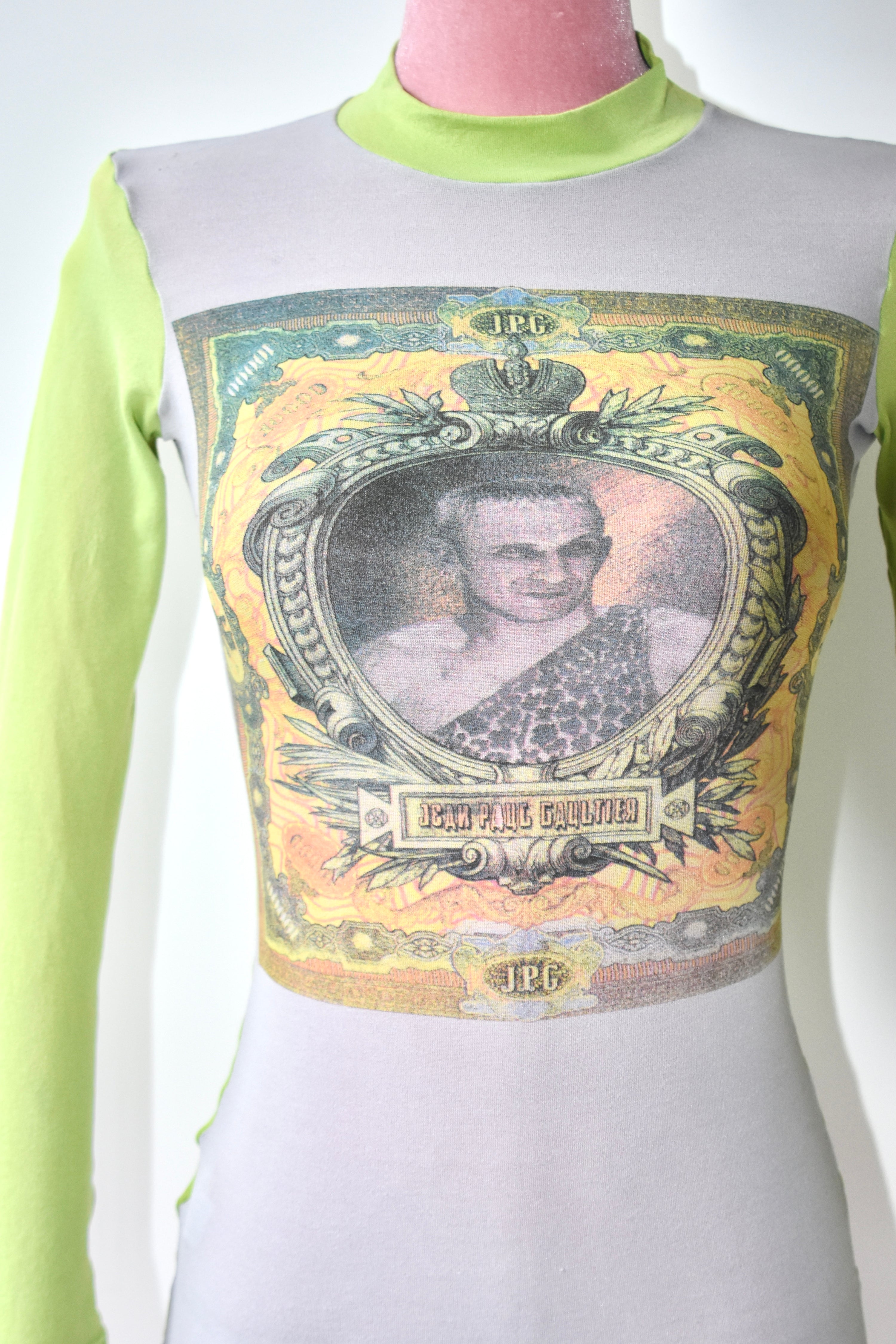 Jean Paul Gaultier Vintage Portrait Mesh Top