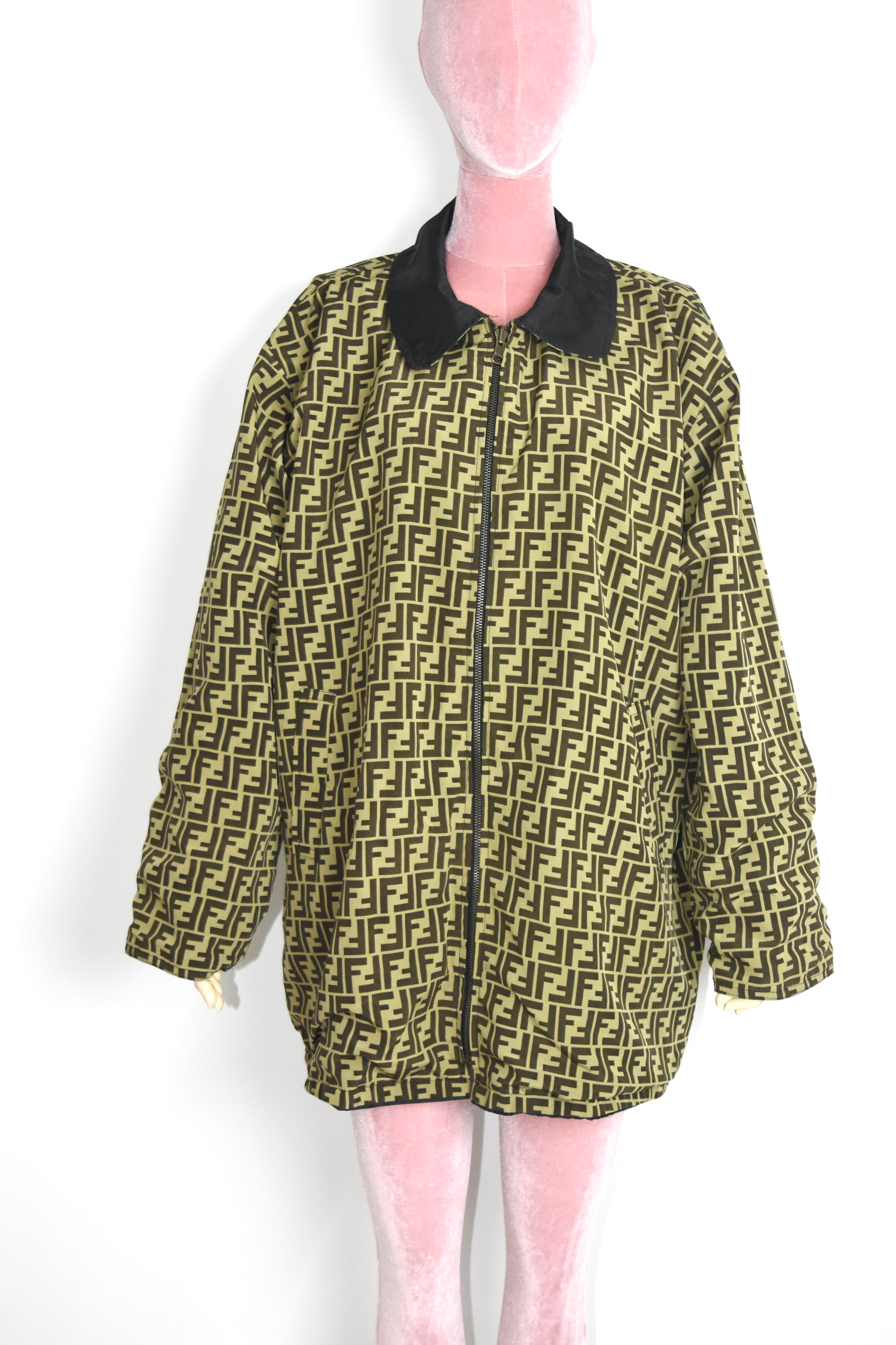FENDI Reversible Monogram Windbreaker Jacket
