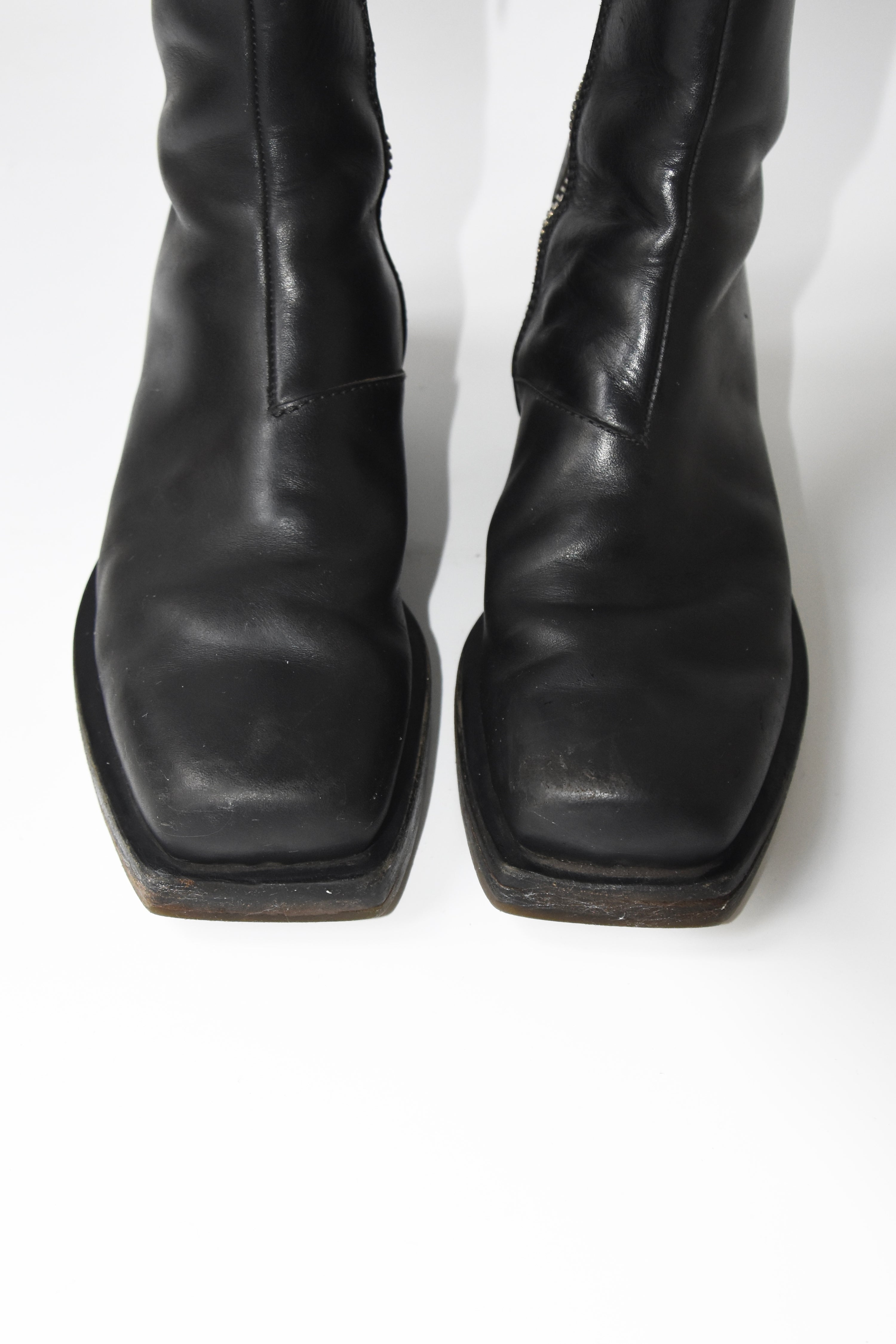 ION by Achilles Ion Gabriel Square-Toe Side-Zip Boots