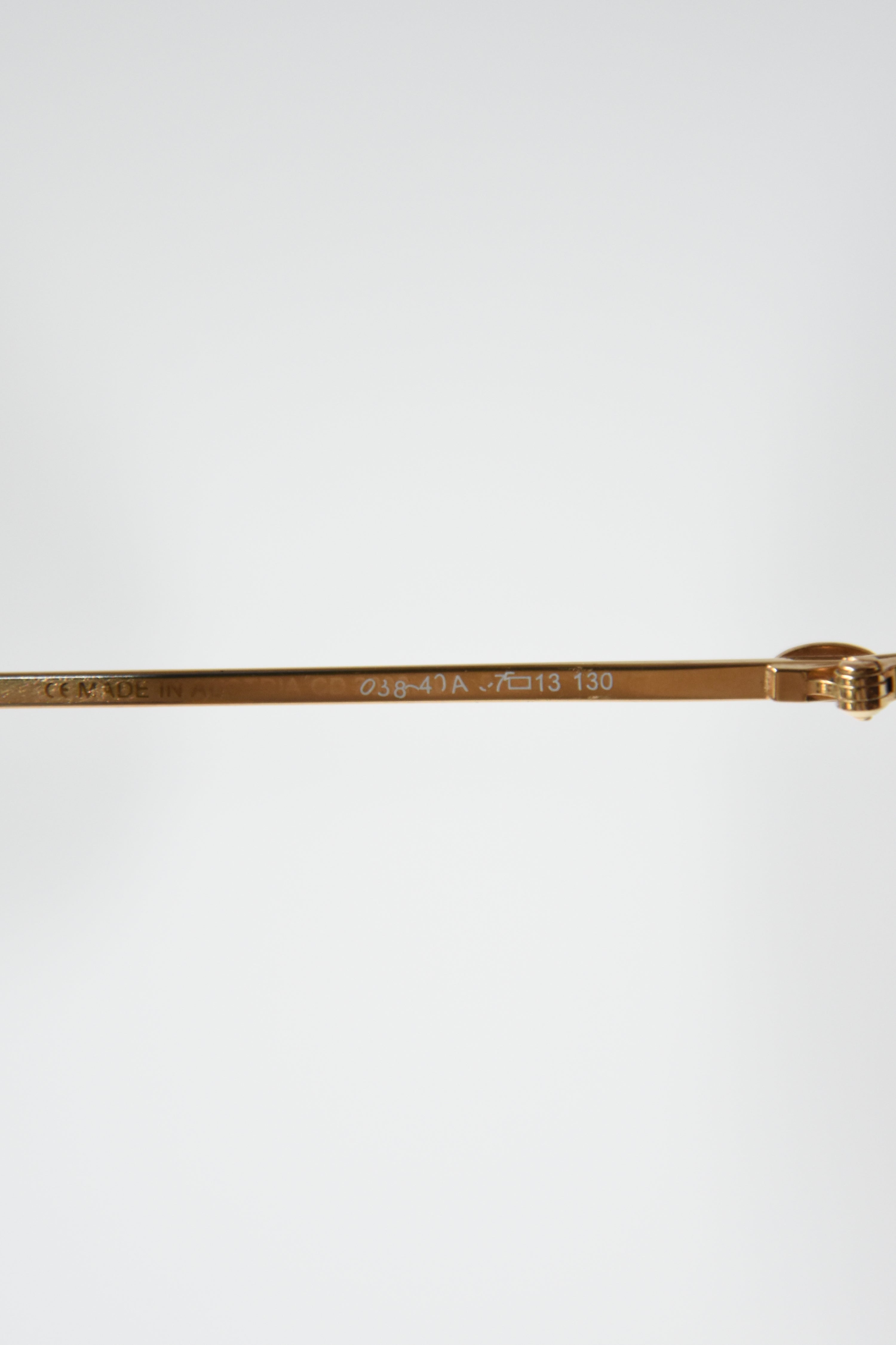 Christian Dior Oval Gold-Frame Sunglasses