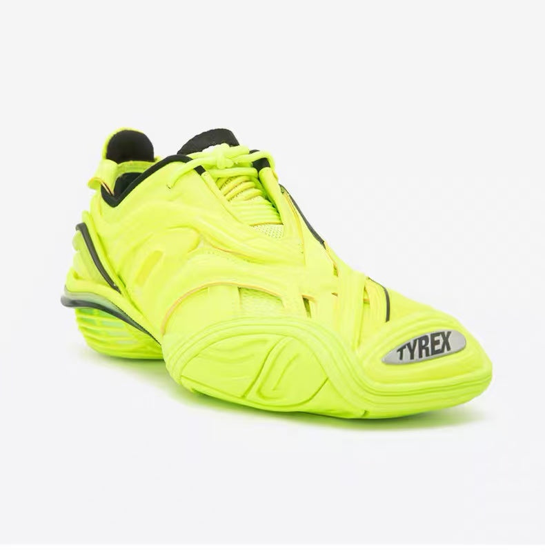 Balenciaga Tyrex Neon Yellow Technical Sneakers – Futuristic Performance Design