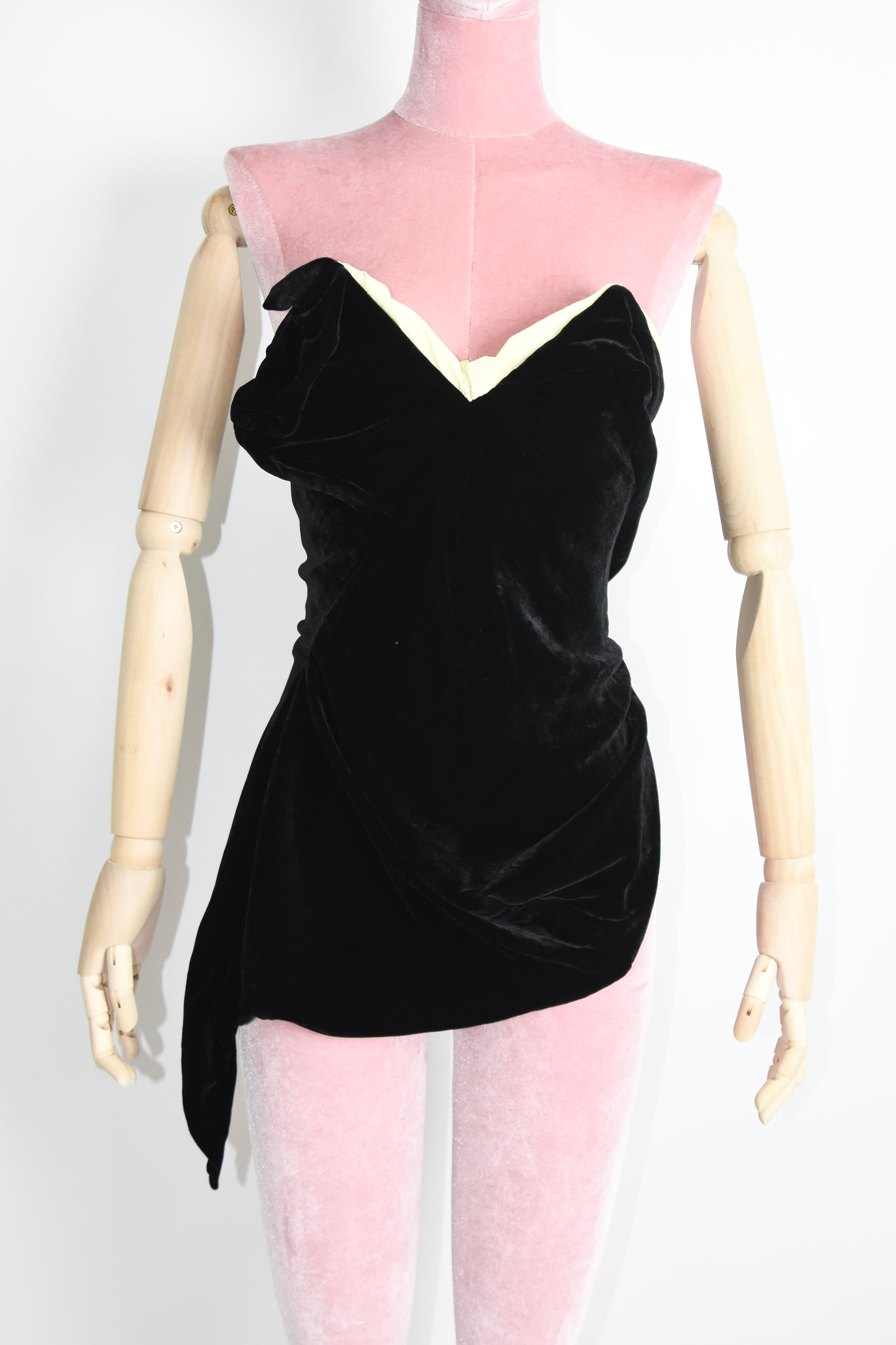Vivienne Westwood Sculptural Velvet Corset Dress
