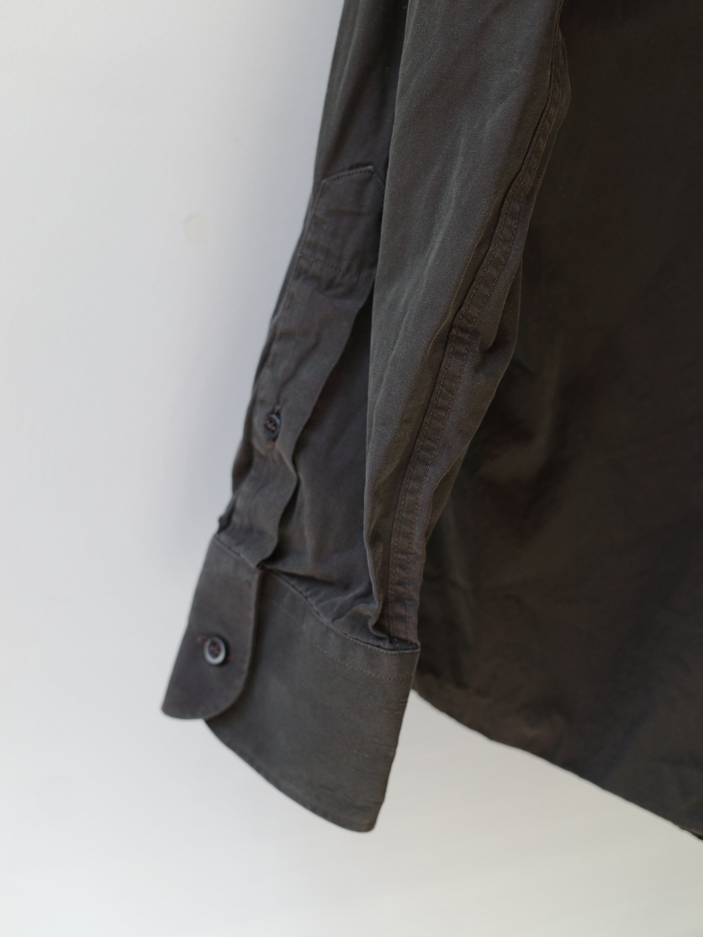Gucci by Tom Ford Iridescent Brown Cotton Shirt – WOOD 木