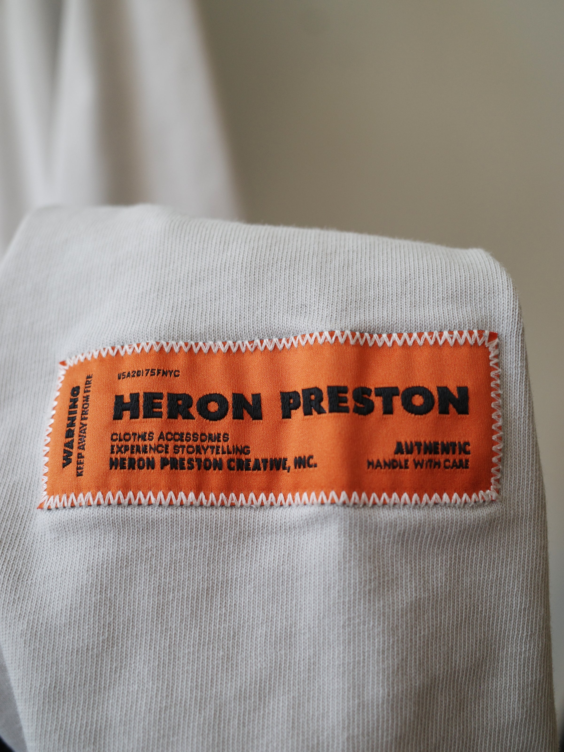Heron Preston Skull Print Long Sleeve Tee