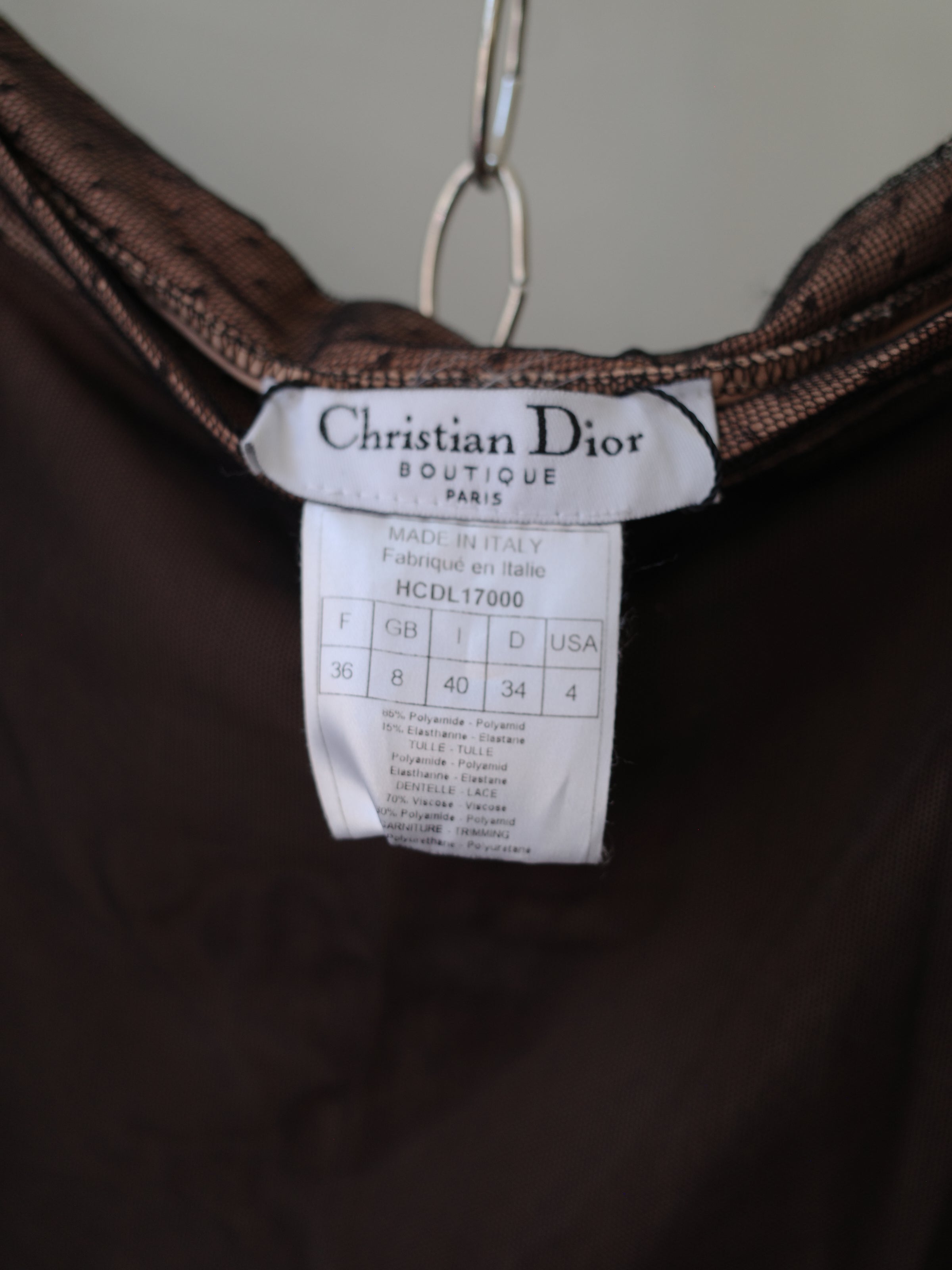 Christian Dior by John Galliano Mesh & Lace Skirt