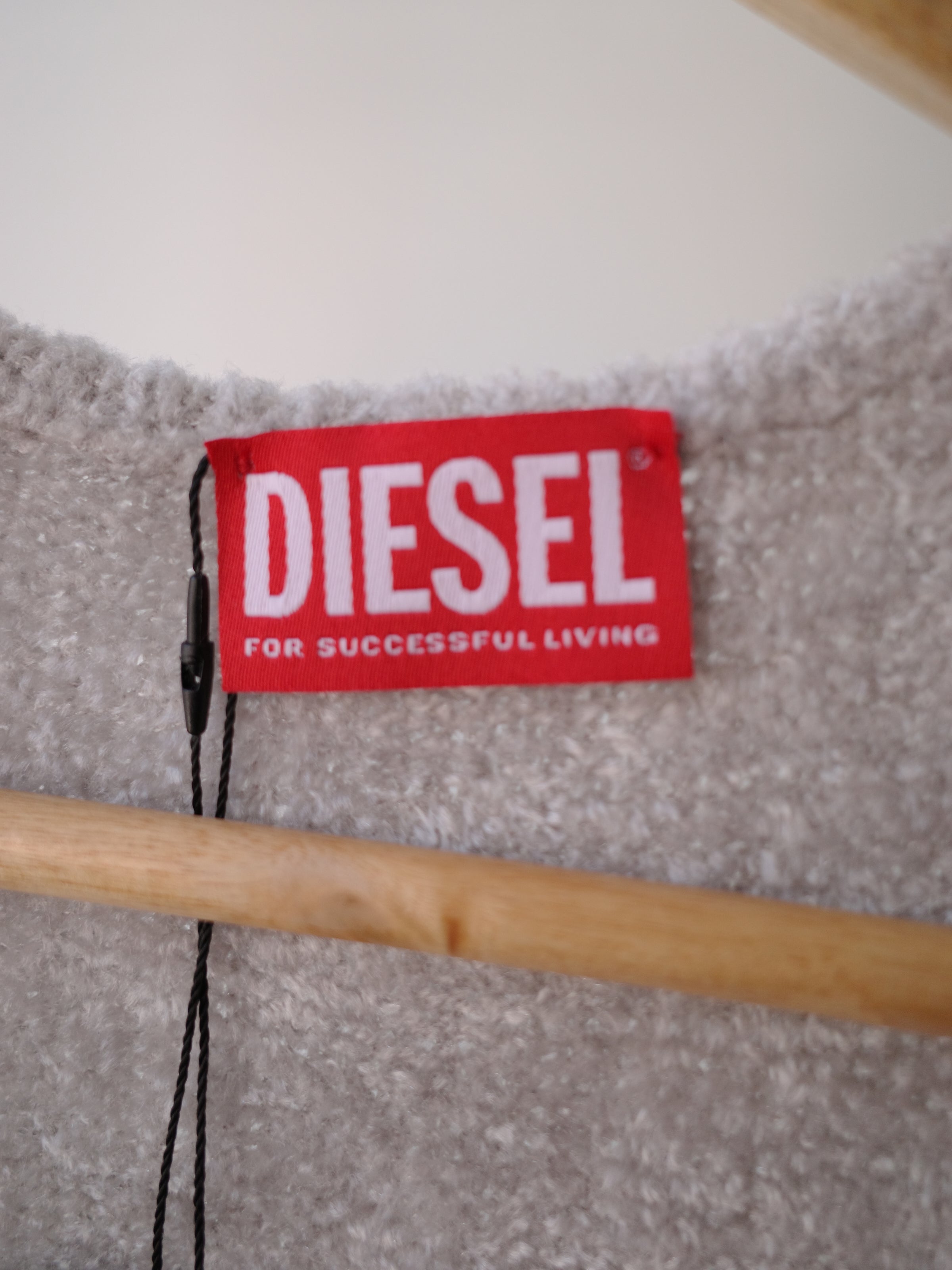 Diesel Long Grey Knit Duster Cardigan