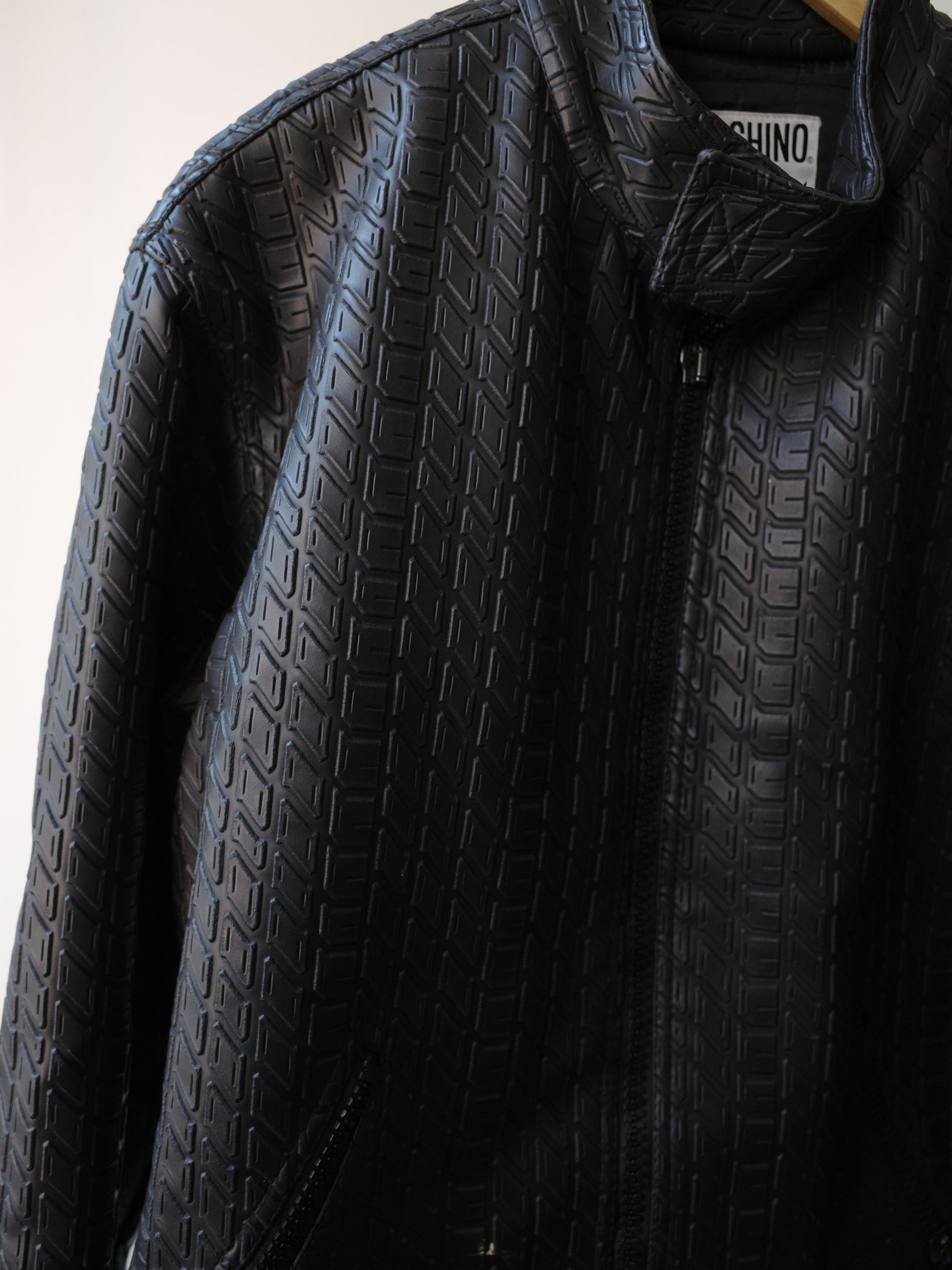 Moschino Vintage Tyre-Tread Quilted Jacket