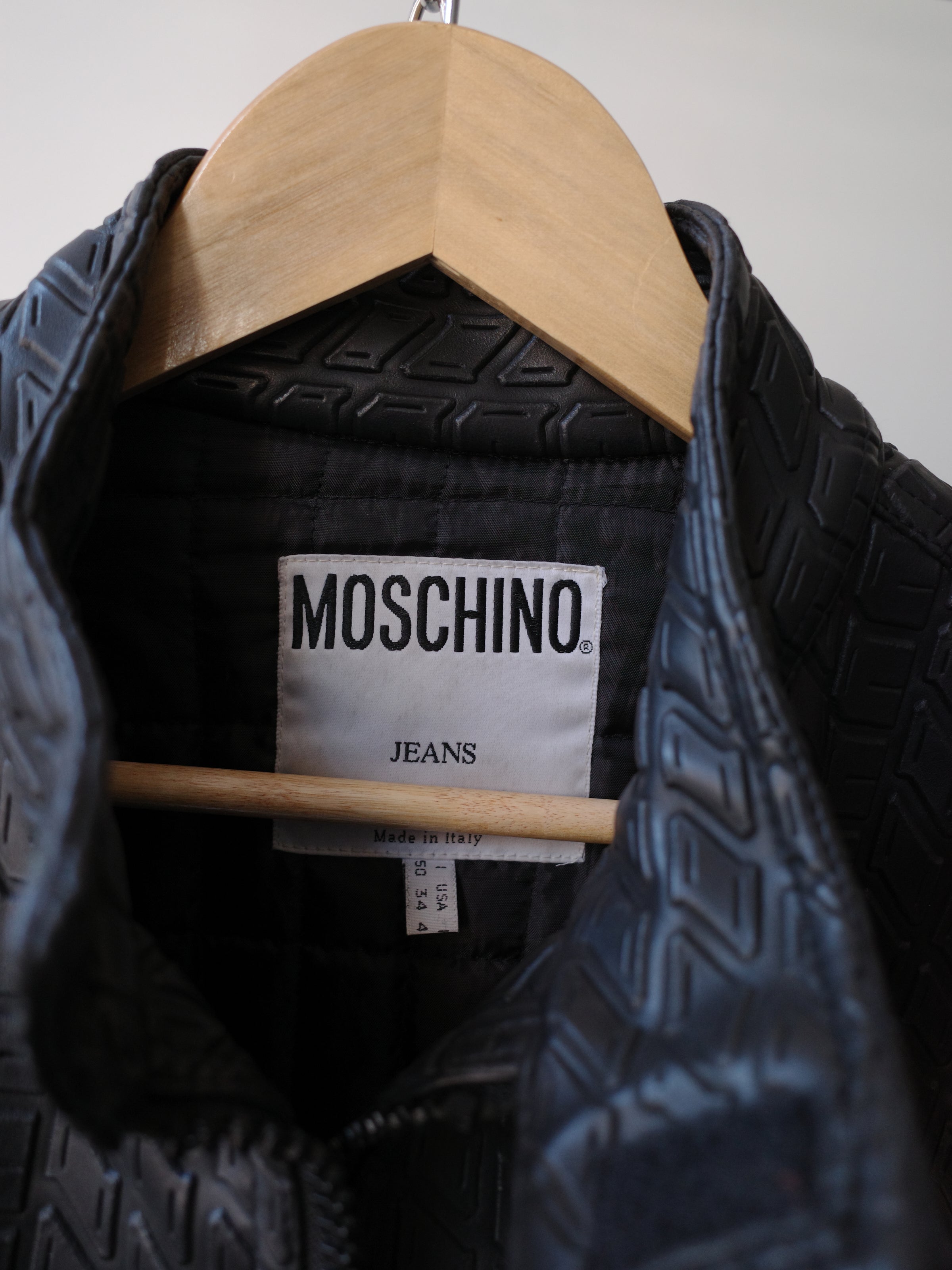 Moschino Vintage Tyre-Tread Quilted Jacket