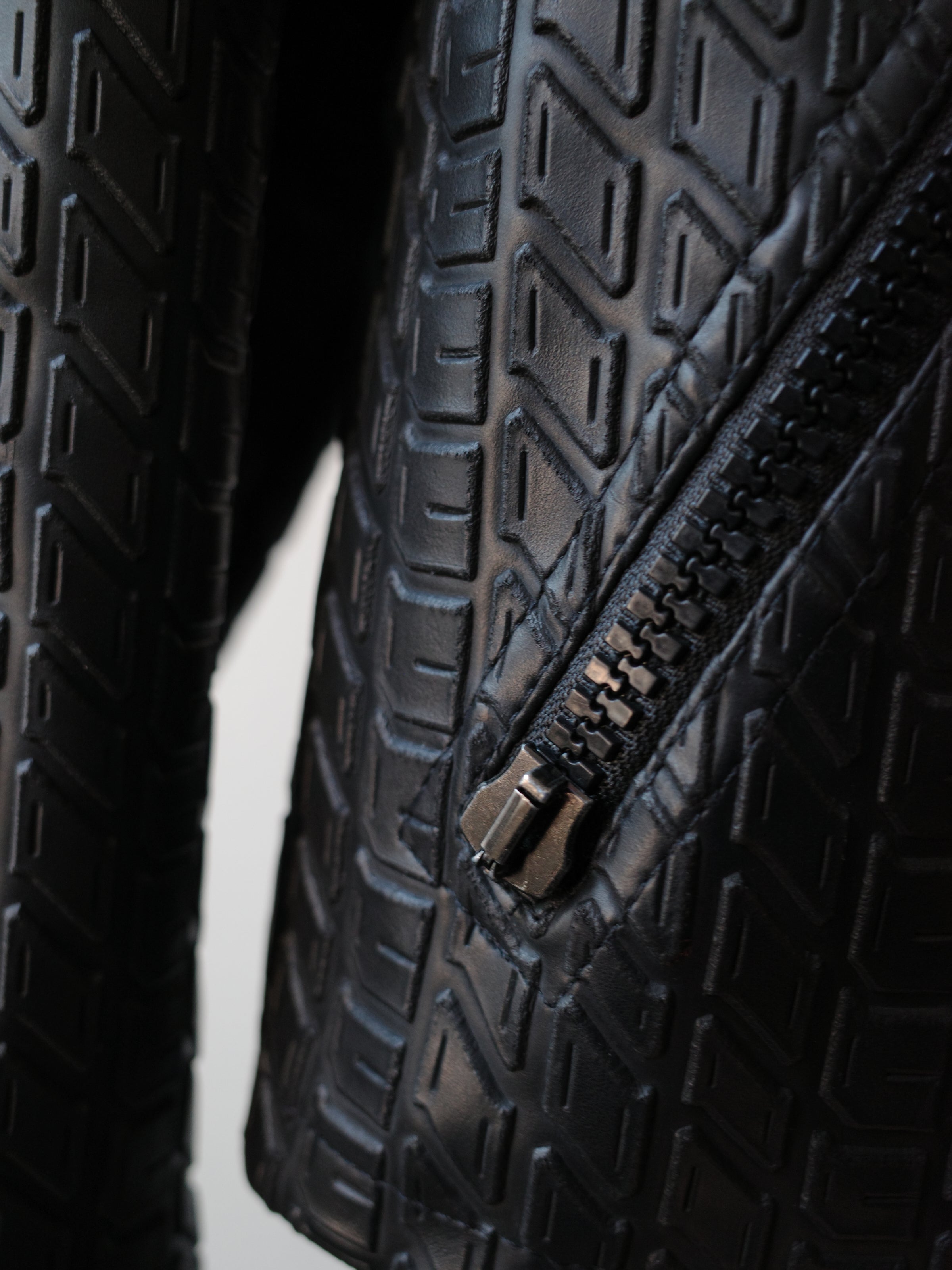 Moschino Vintage Tyre-Tread Quilted Jacket