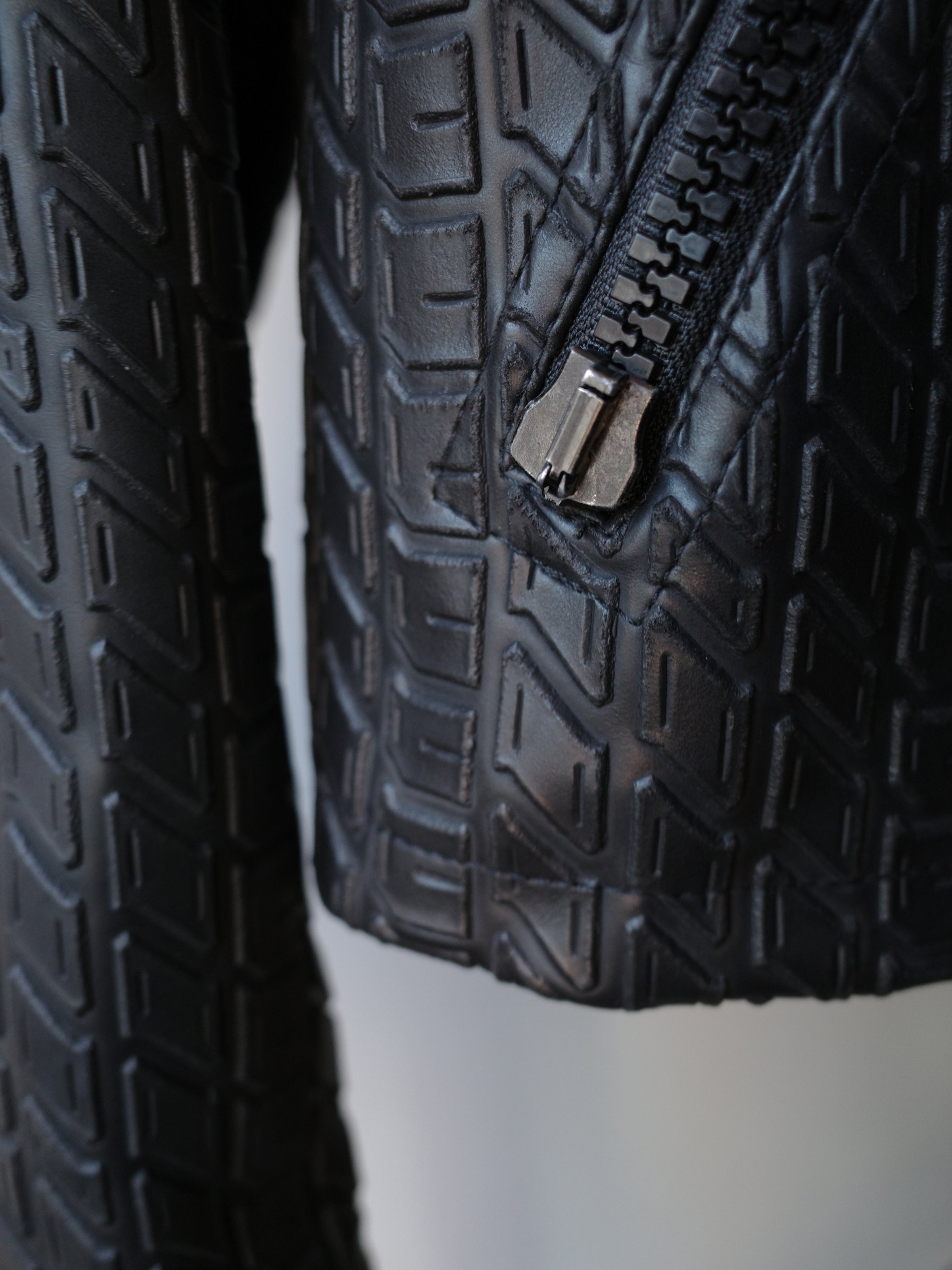 Moschino Vintage Tyre-Tread Quilted Jacket