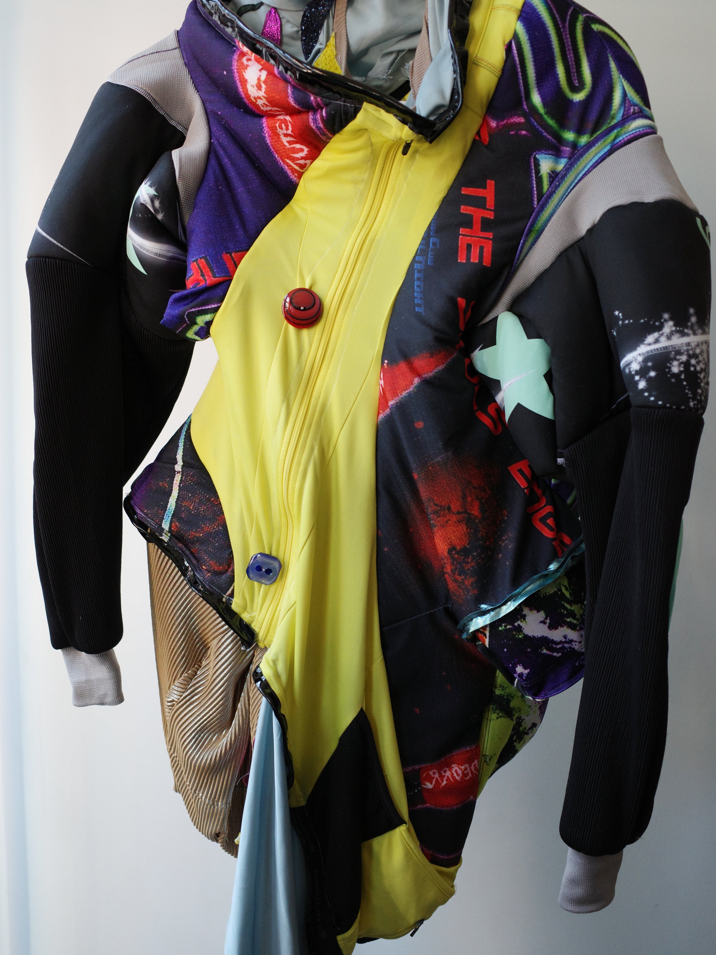 YAONOVA Reconstructed Dual-Layer Jersey Jacket