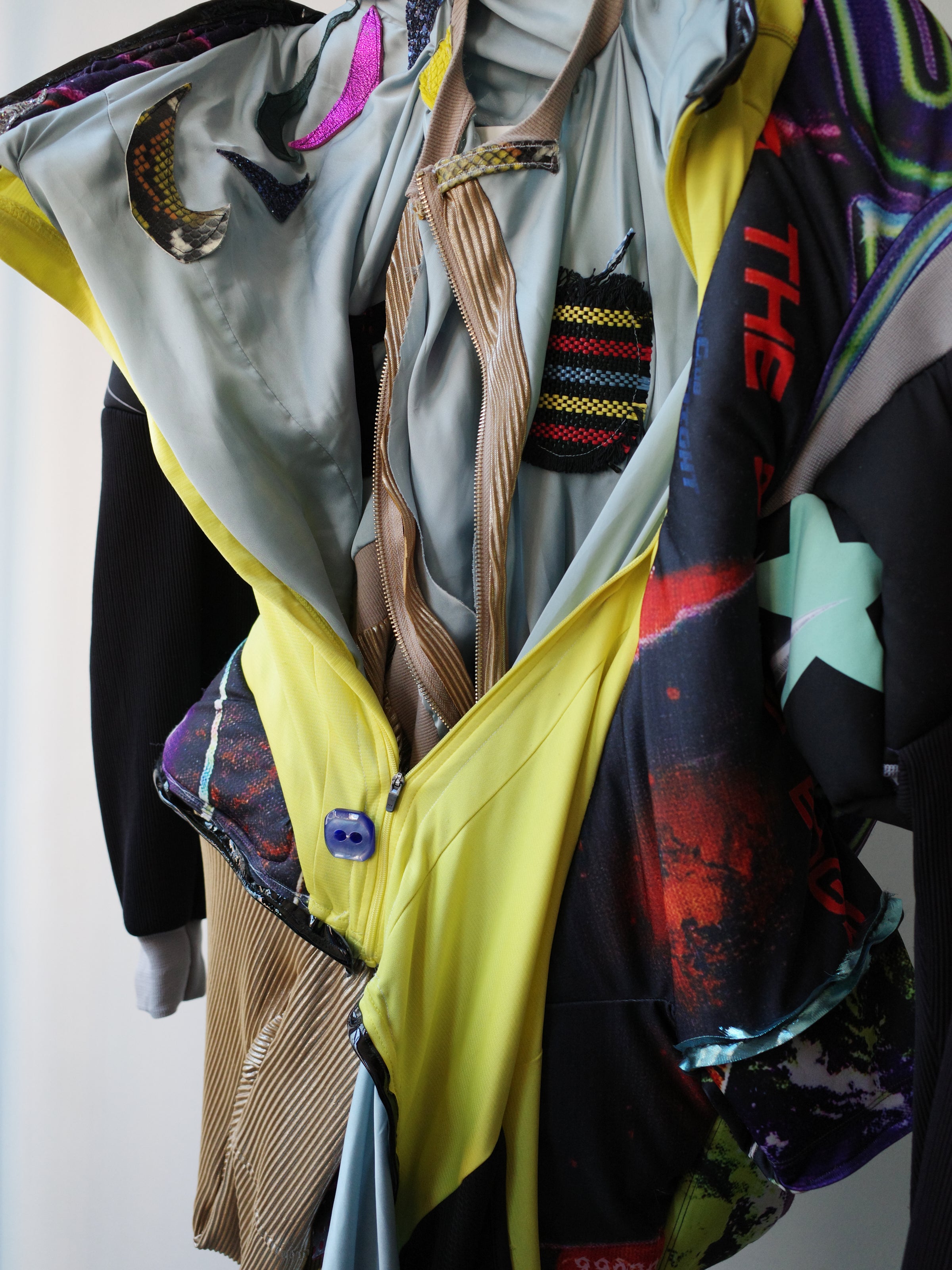 YAONOVA Reconstructed Dual-Layer Jersey Jacket