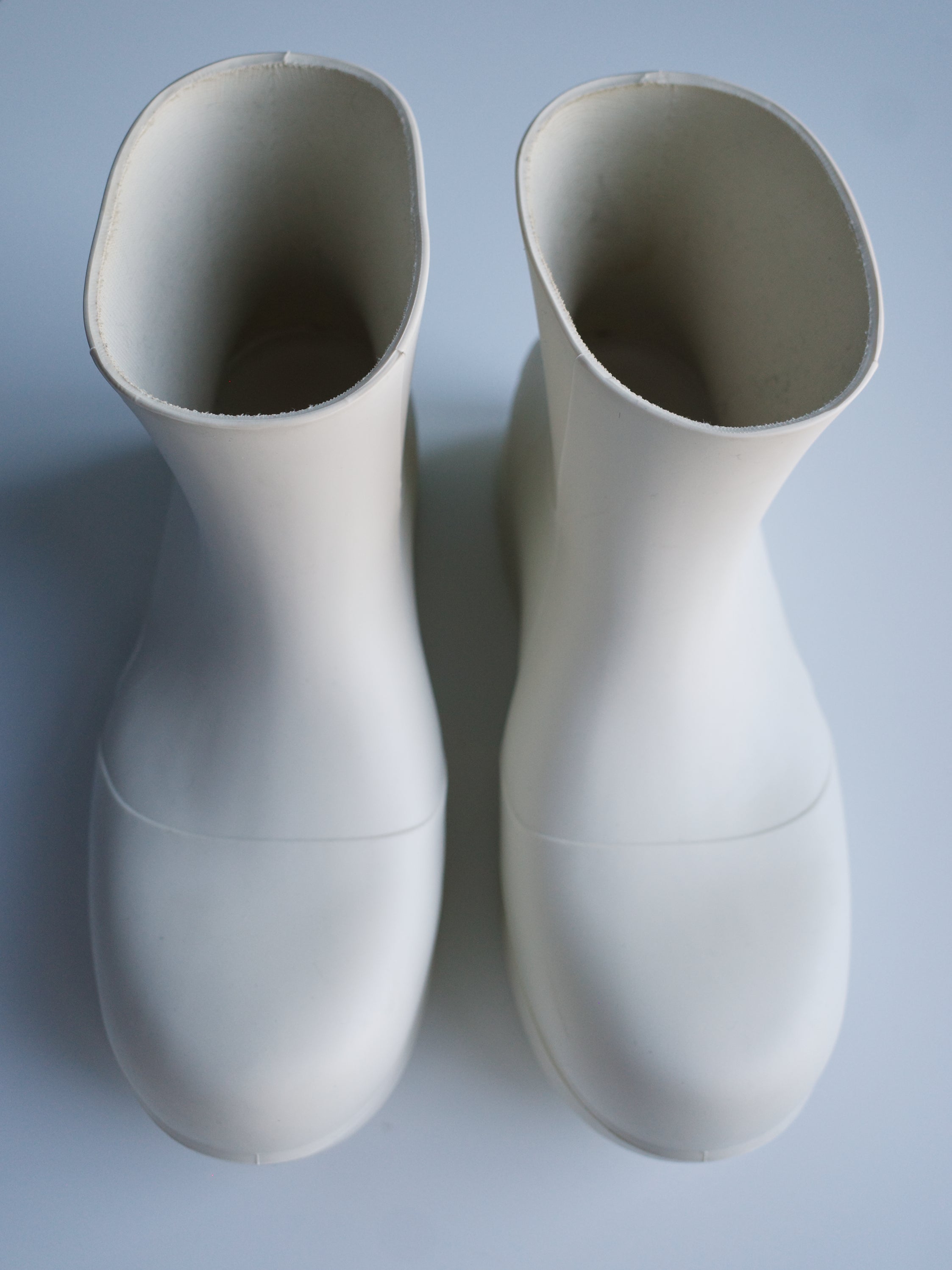 Bottega Veneta White Paddle Boots