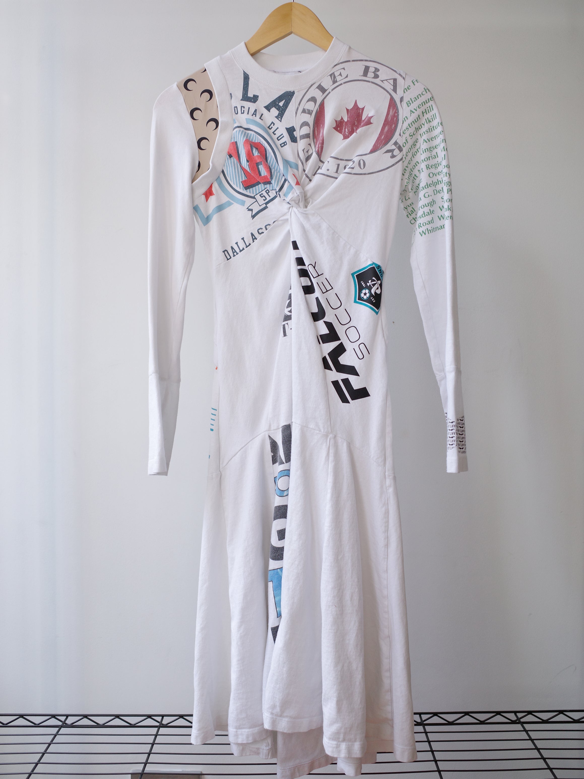 Marine Serre Regenerated Graphic Long Sleeve Dress