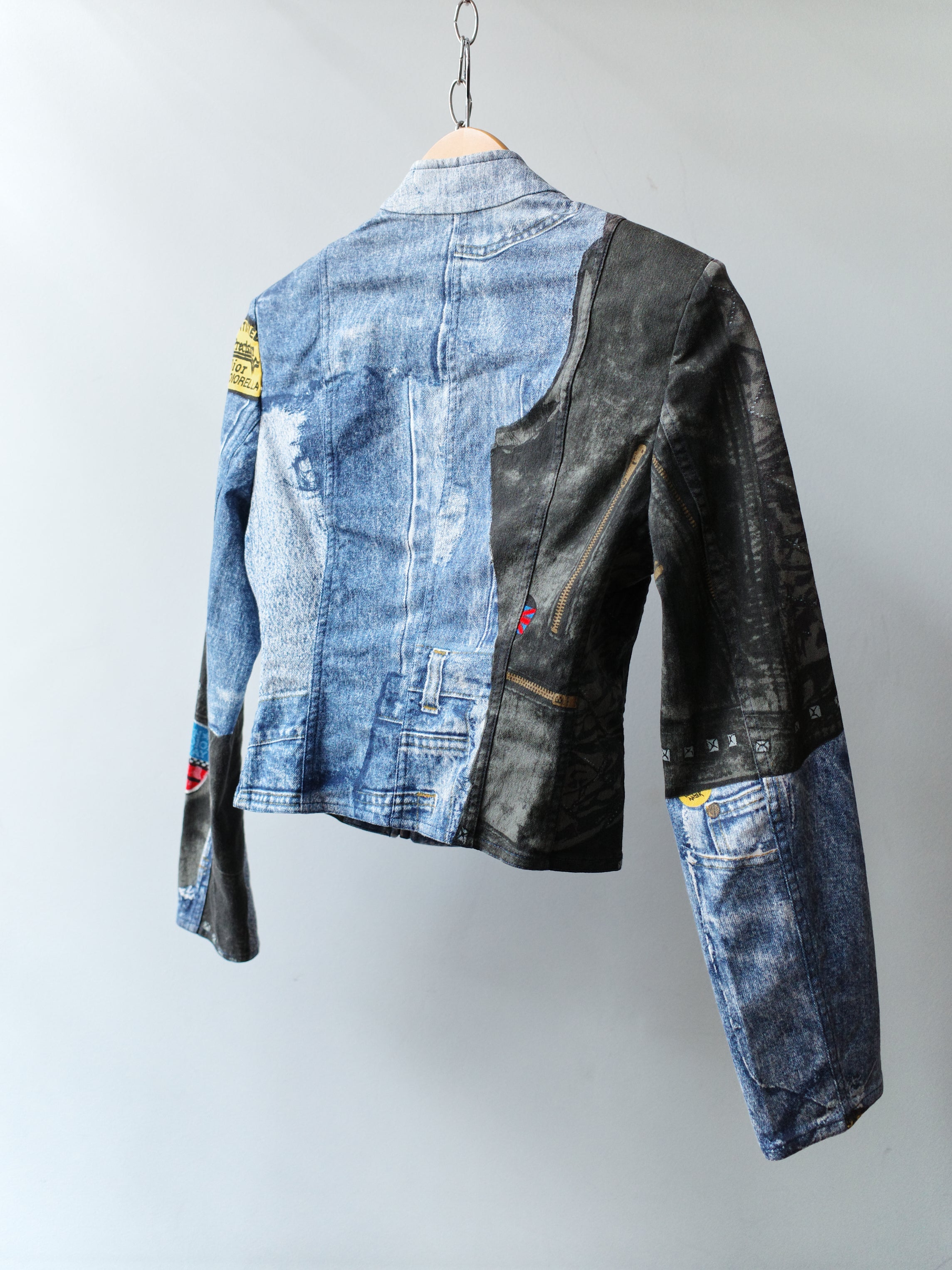 Christian Dior by John Galliano Trompe-l'œil Denim Print Jacket