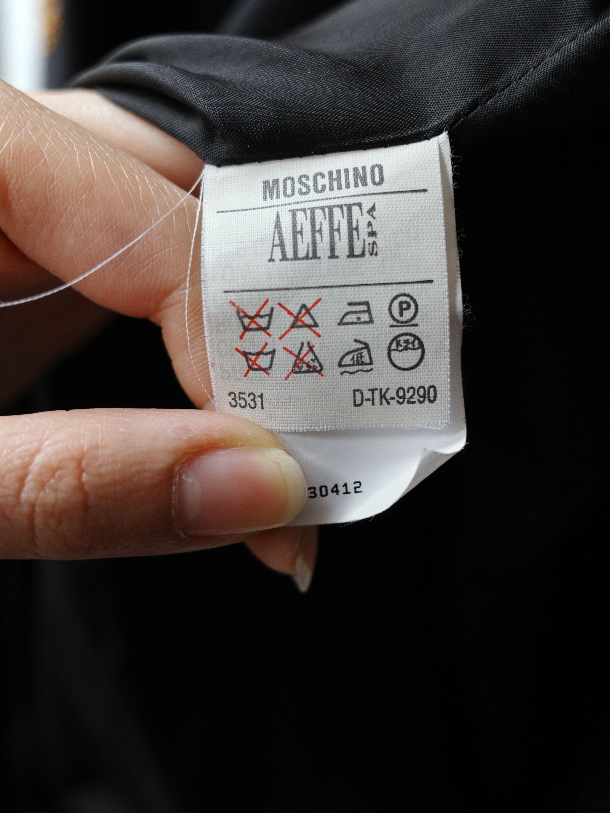 Moschino Couture Vintage Rhinestone Punctuation Blazer