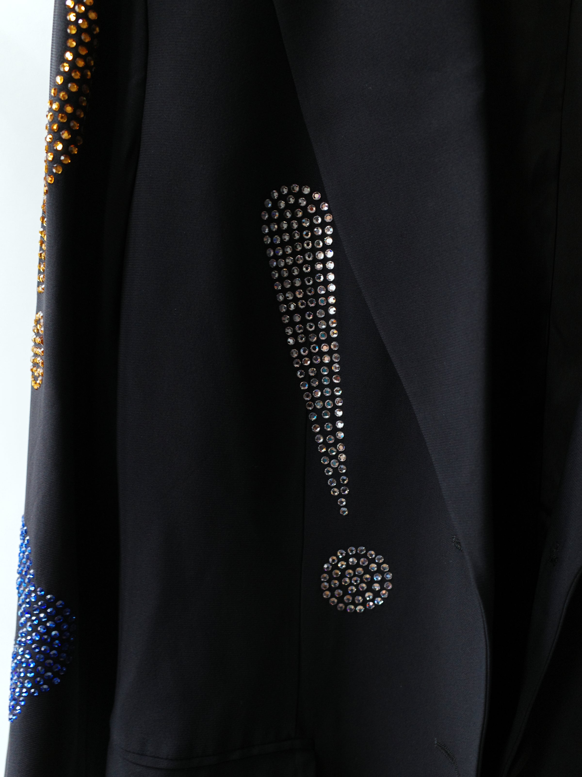 Moschino Couture Vintage Rhinestone Punctuation Blazer