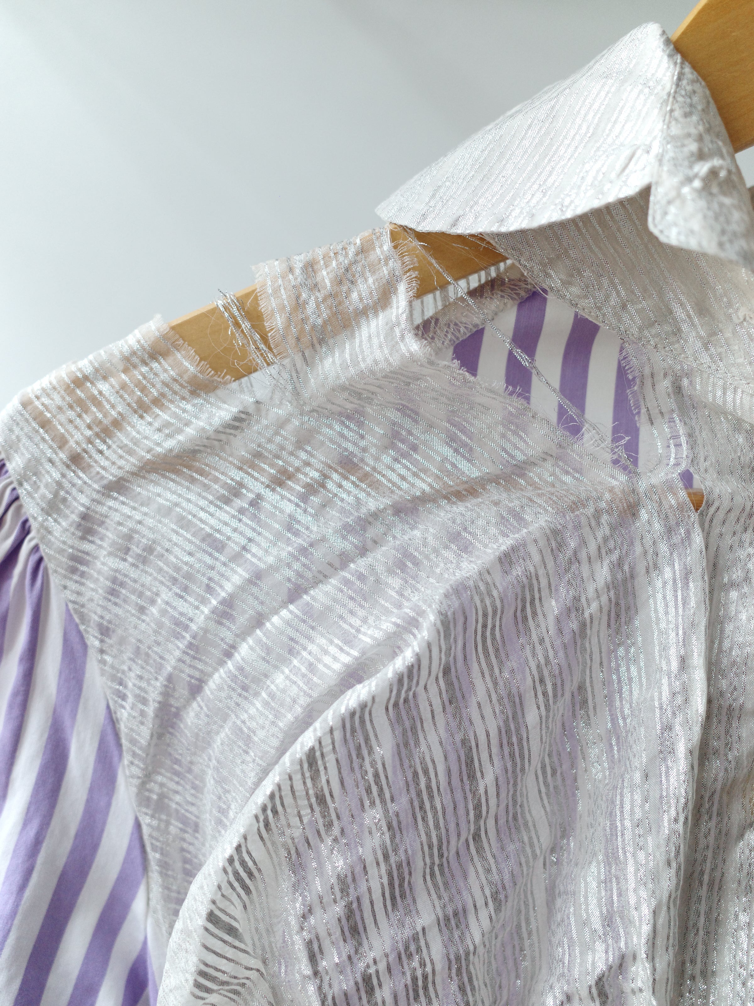 Vivienne Westwood Vintage Metallic Bib Striped Shirt