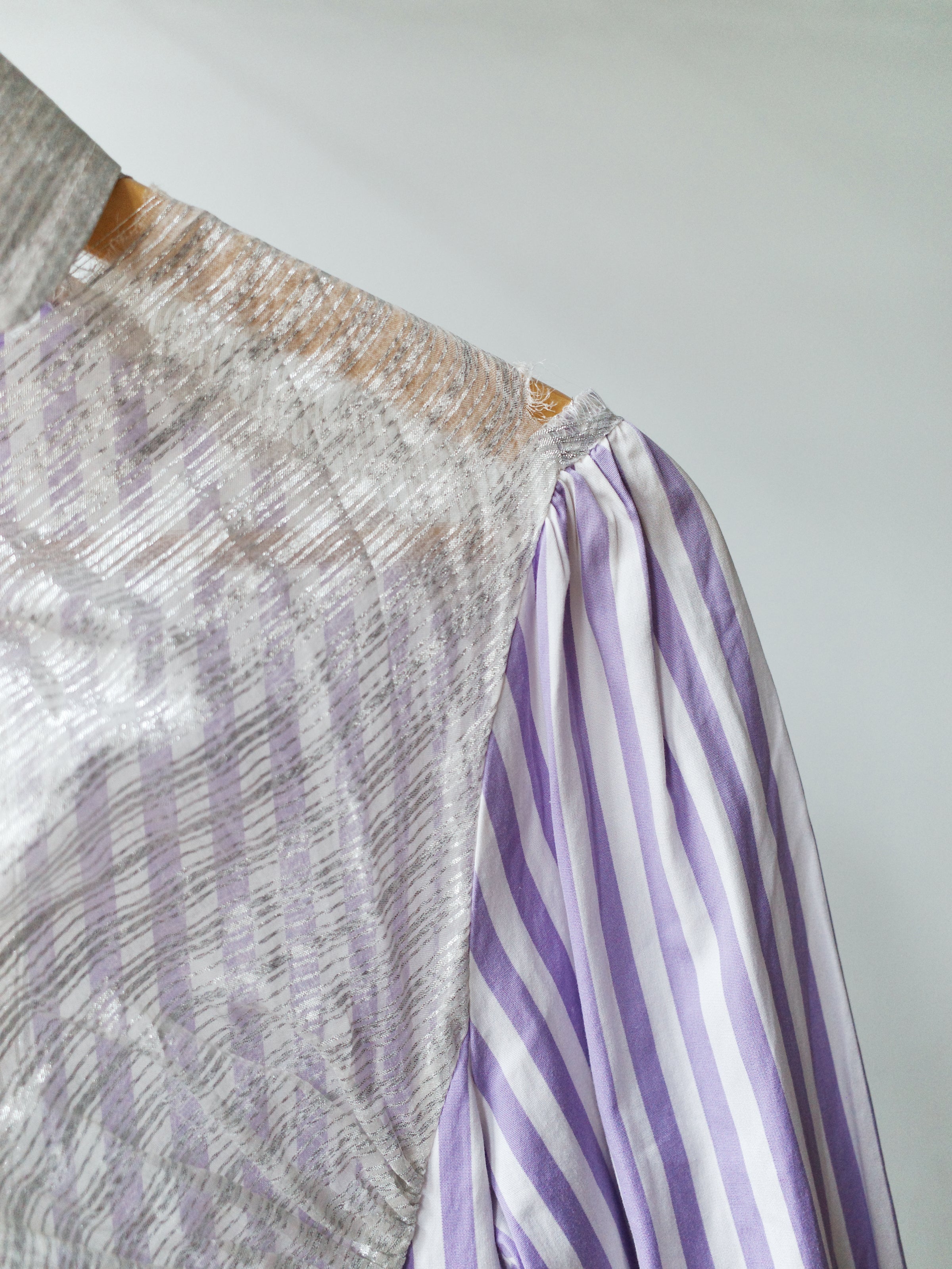 Vivienne Westwood Vintage Metallic Bib Striped Shirt
