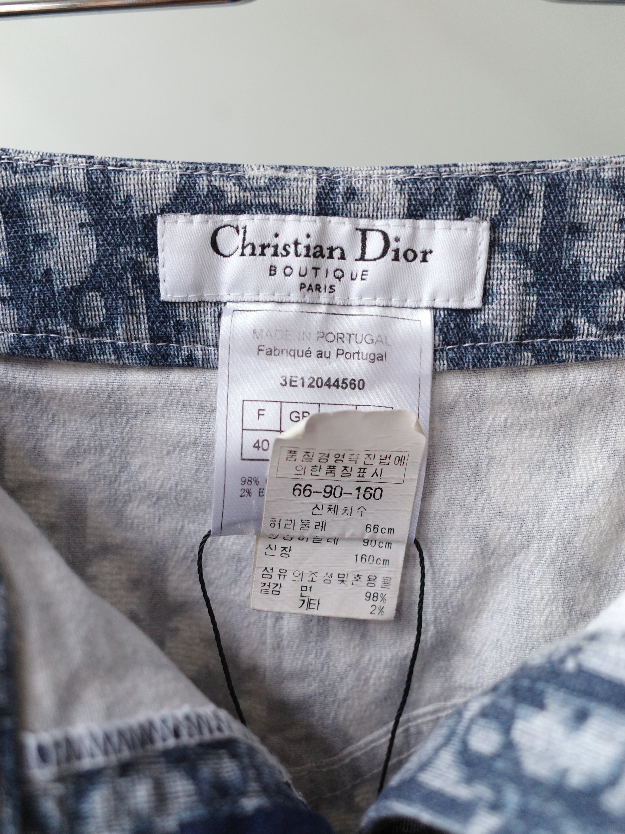 Christian Dior by John Galliano Diorissimo Monogram Capri Pants