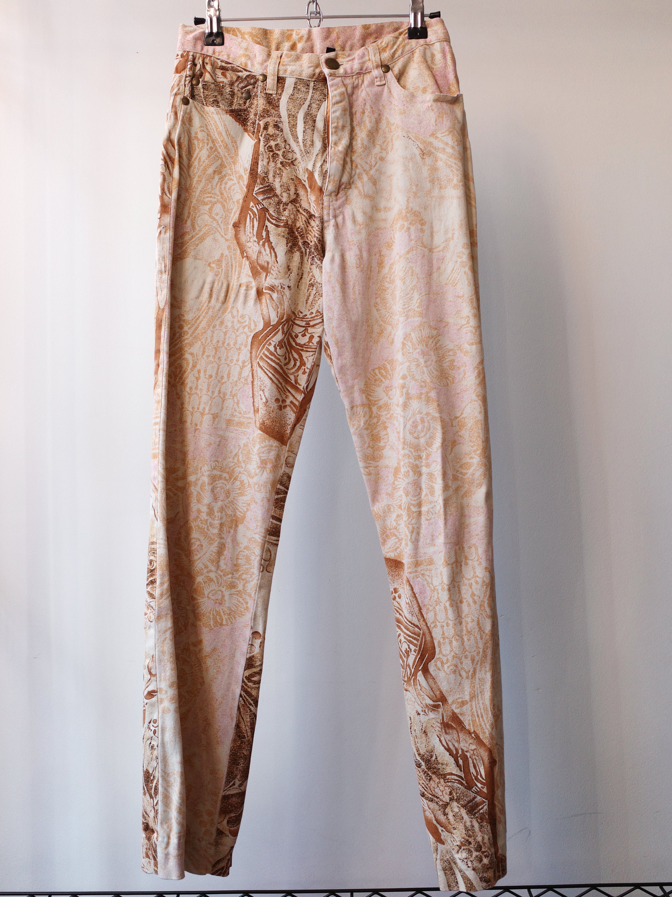 Roberto Cavalli All-Over Baroque Animal Print Pants