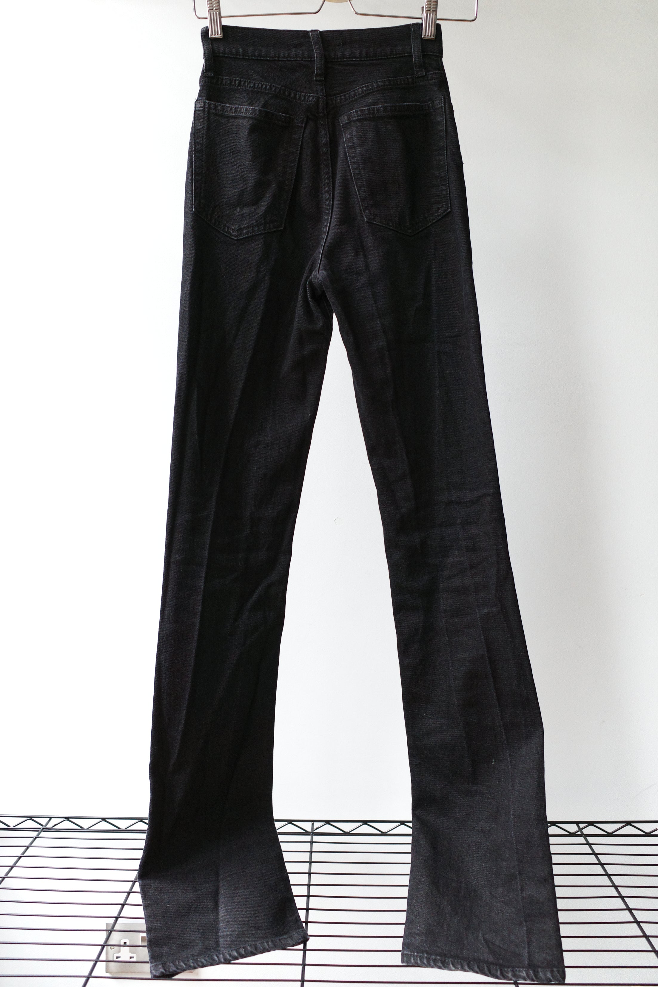Helmut Lang Flared Stretch Denim Jeans