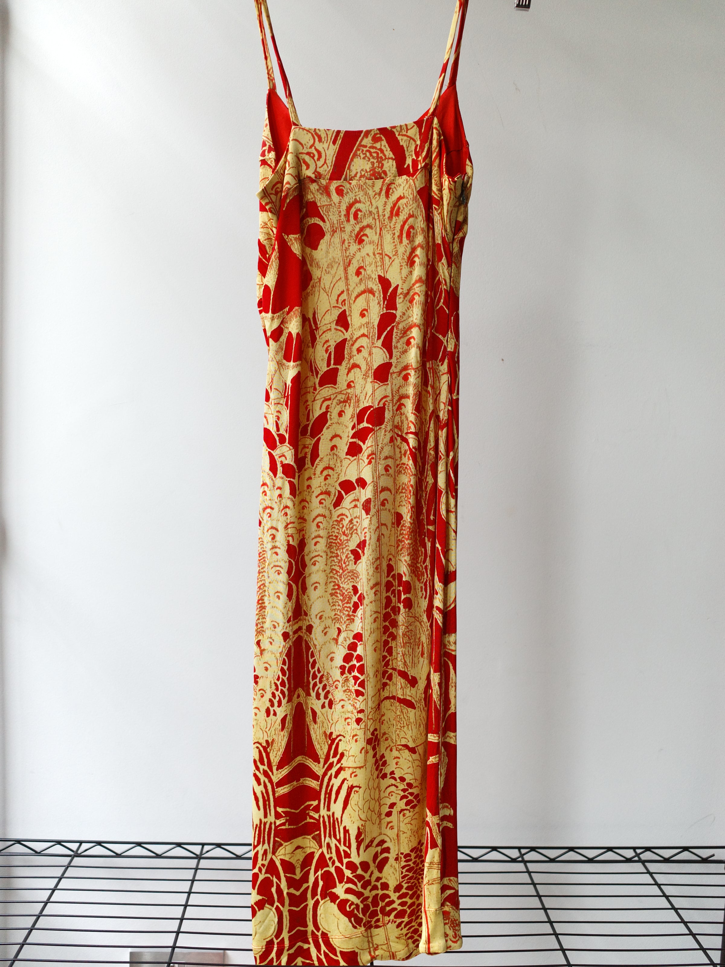 Roberto Cavalli Just Cavalli Gold Baroque Dress