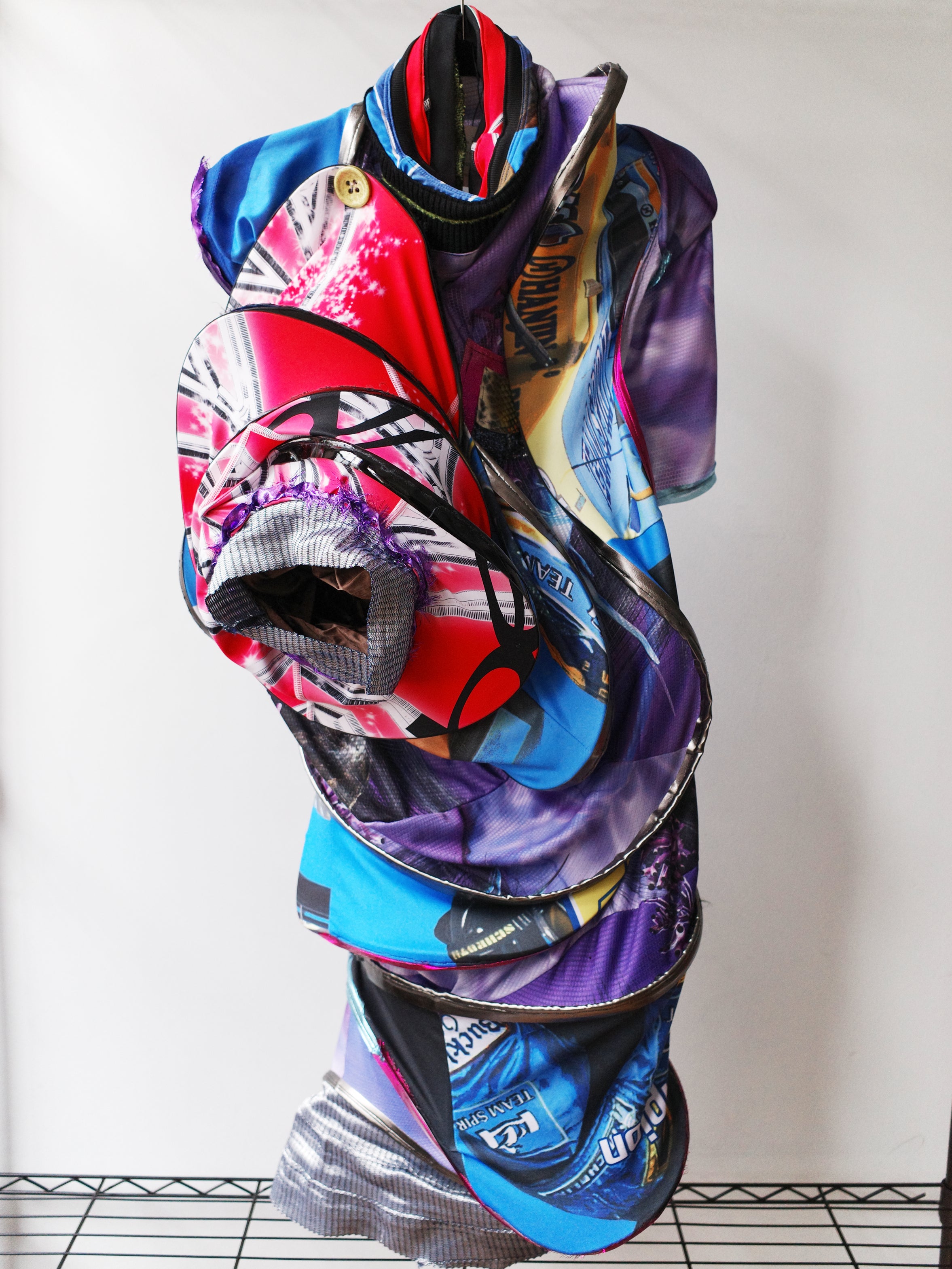 ALVORI Orbital Spiral Dress in Upcycled Graphic Jerseys