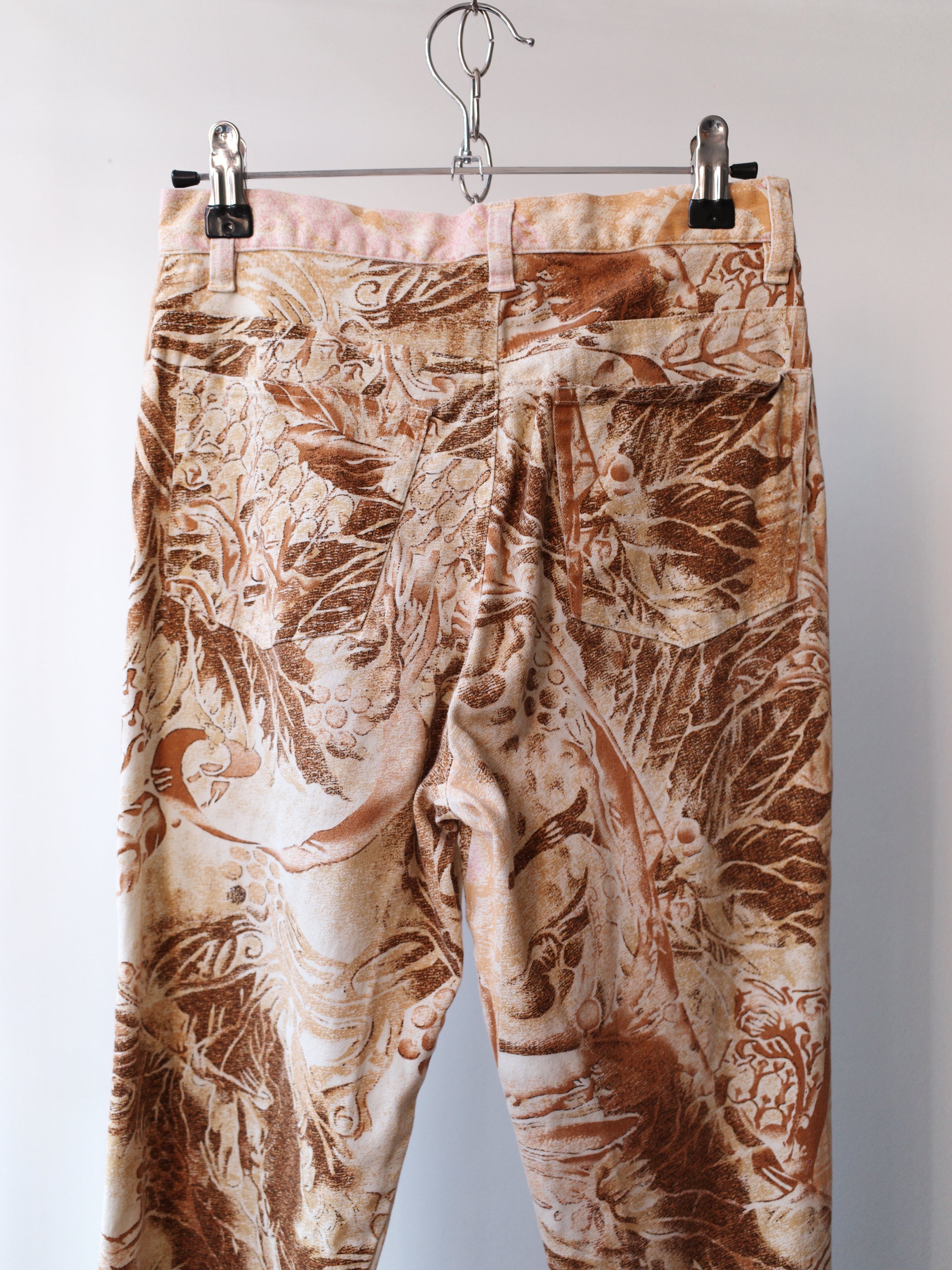 Roberto Cavalli All-Over Baroque Animal Print Pants