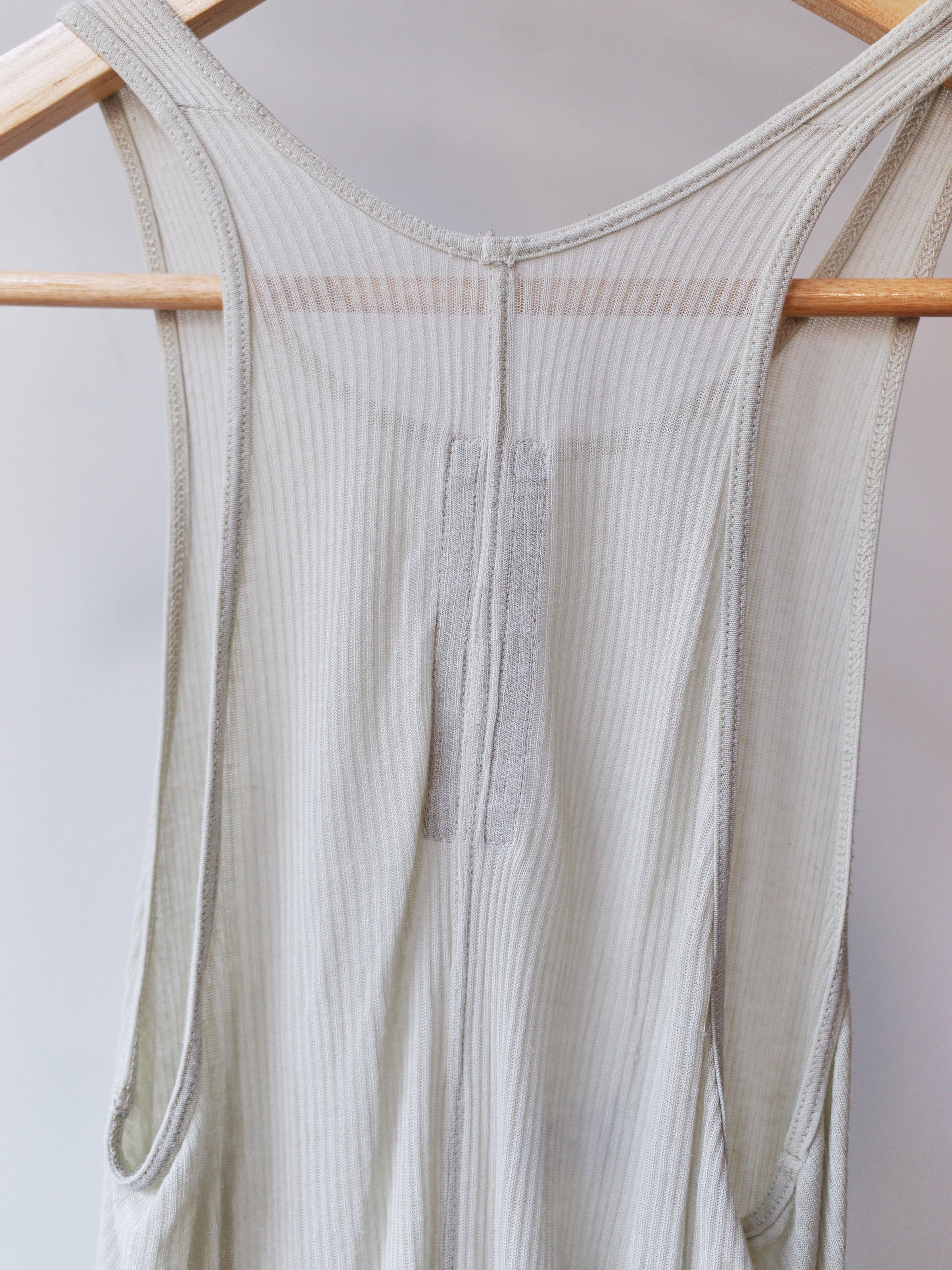 Rick Owens Draped Ribbed Tank Top