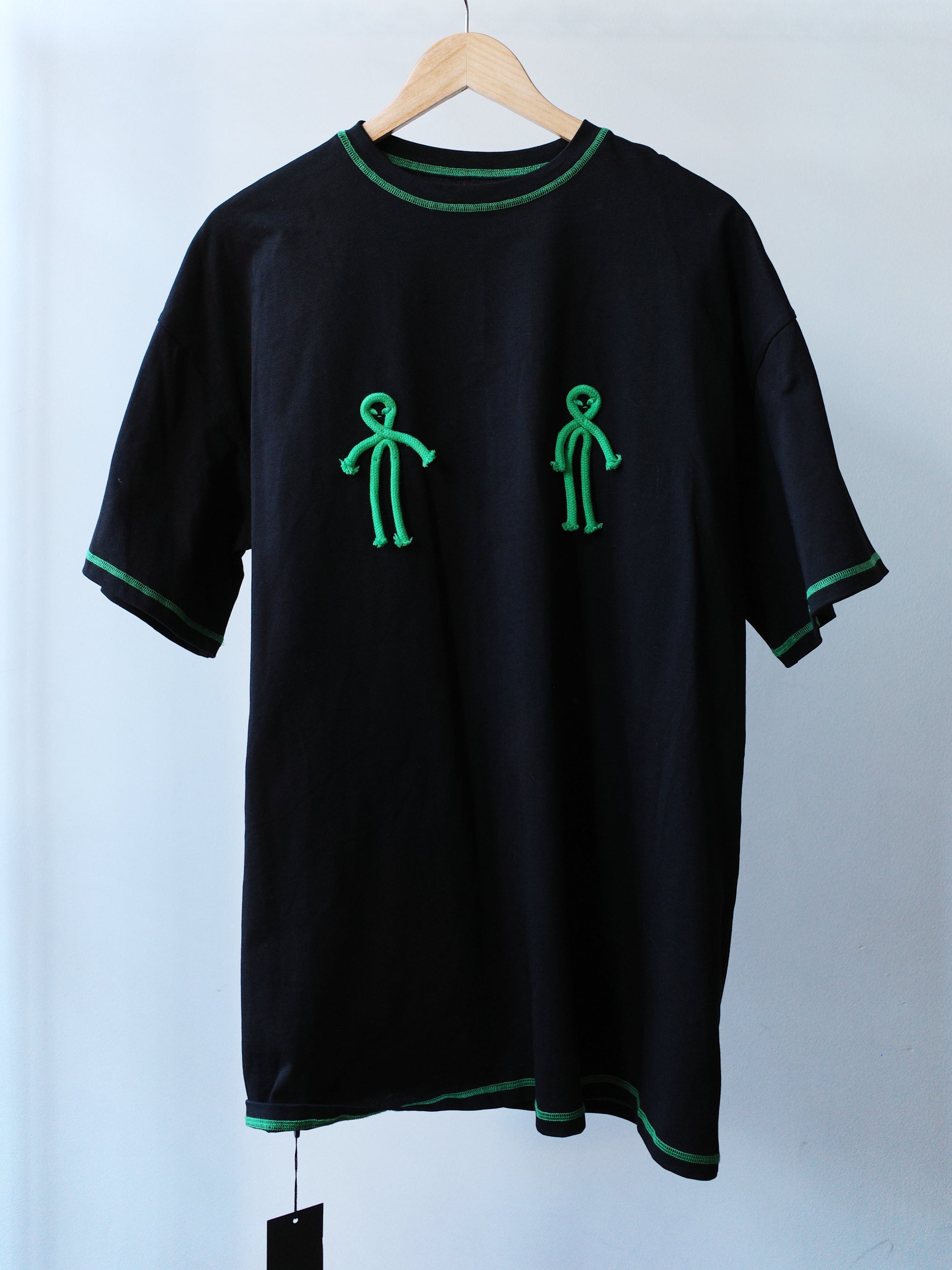 OVER RANGE Green Alien Rope T-shirt
