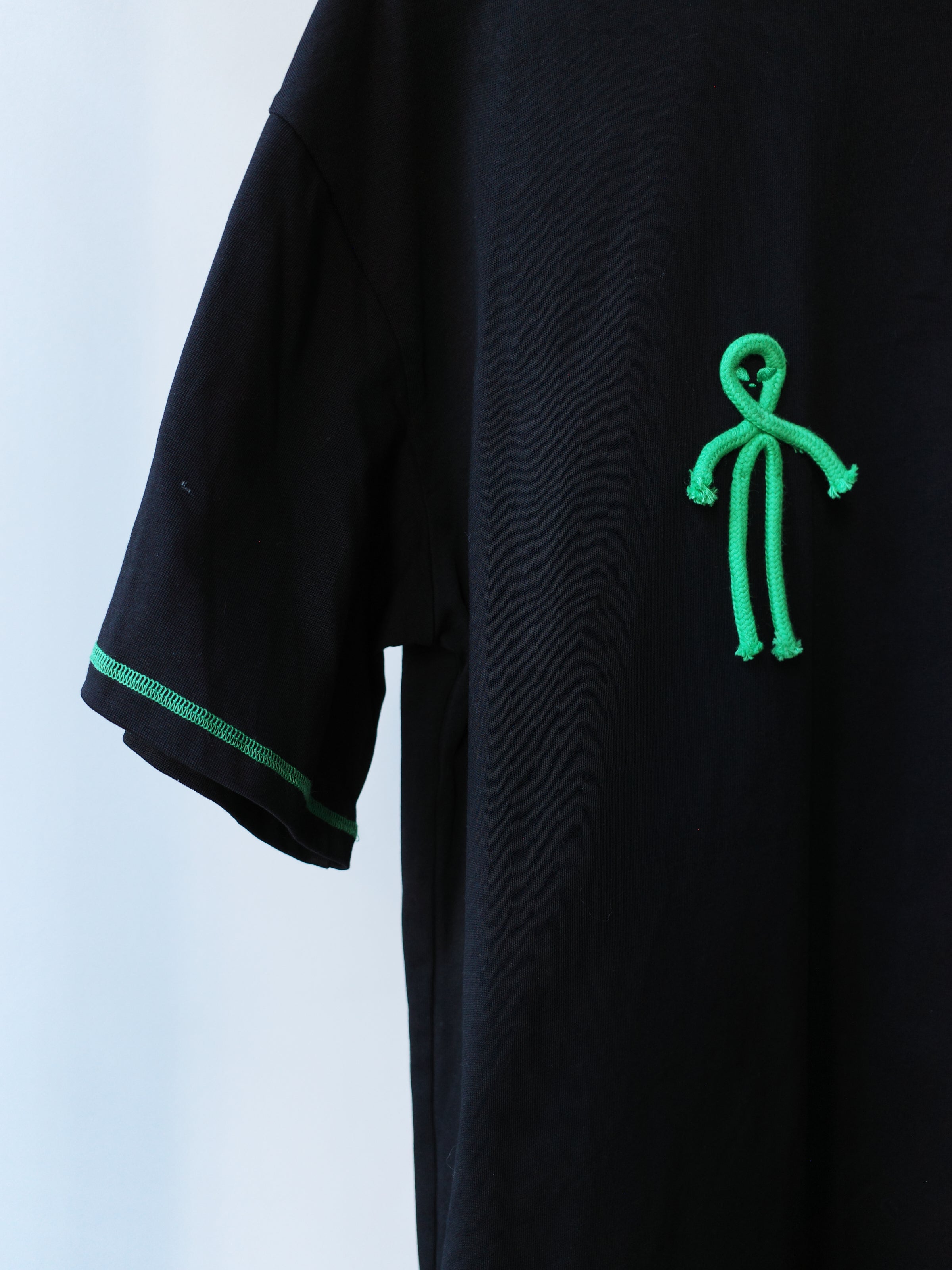 OVER RANGE Green Alien Rope T-shirt