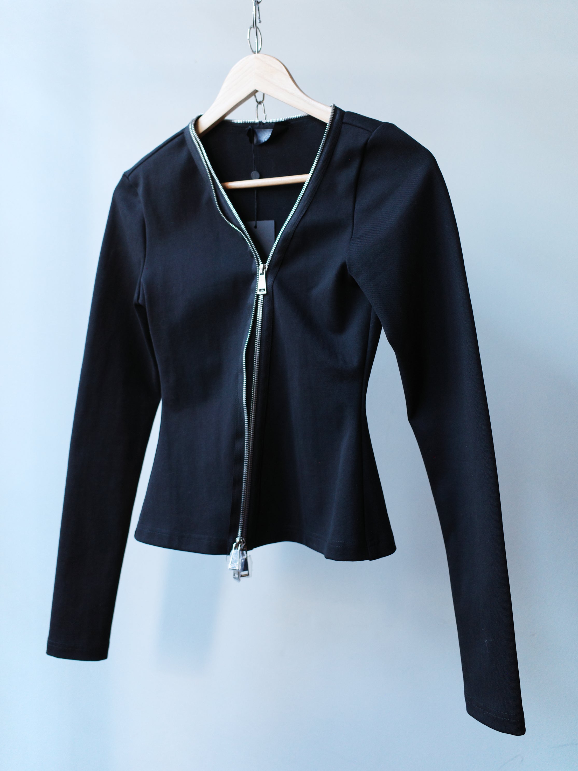 OVER RANGE Black Zippered Fitted Jacket